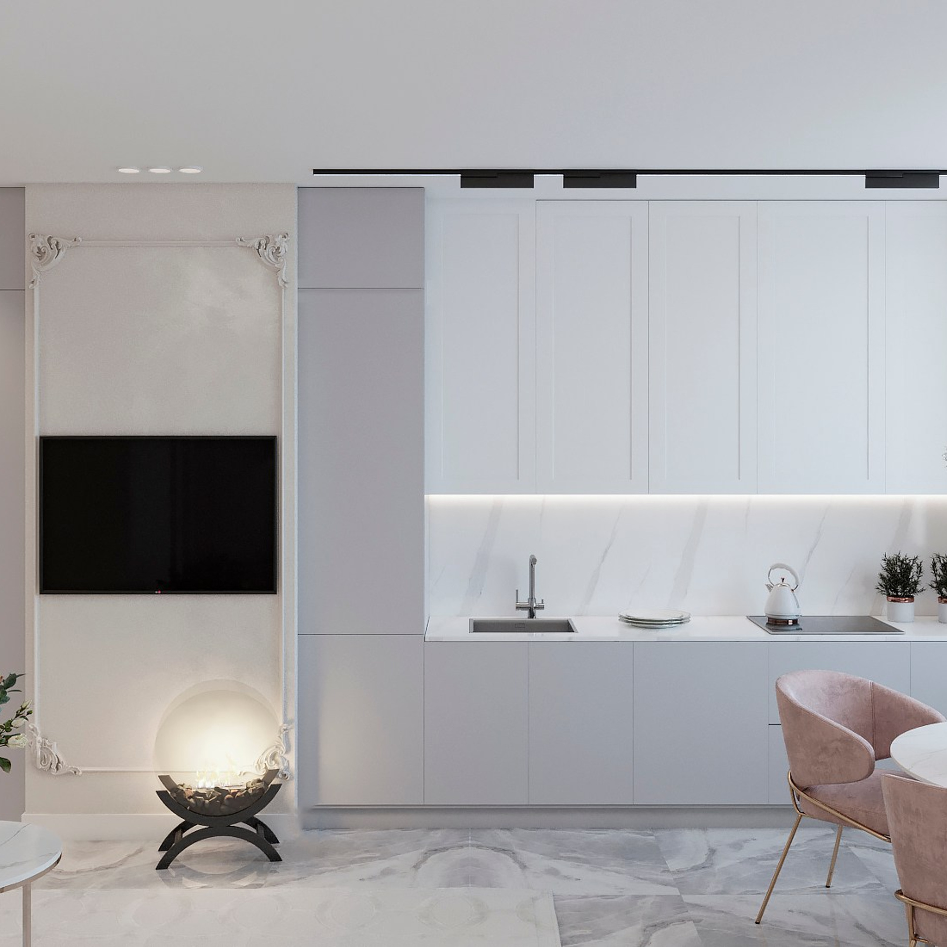 Дизайн-проект 1к квартиры в Москве ЖК «Ты и я»