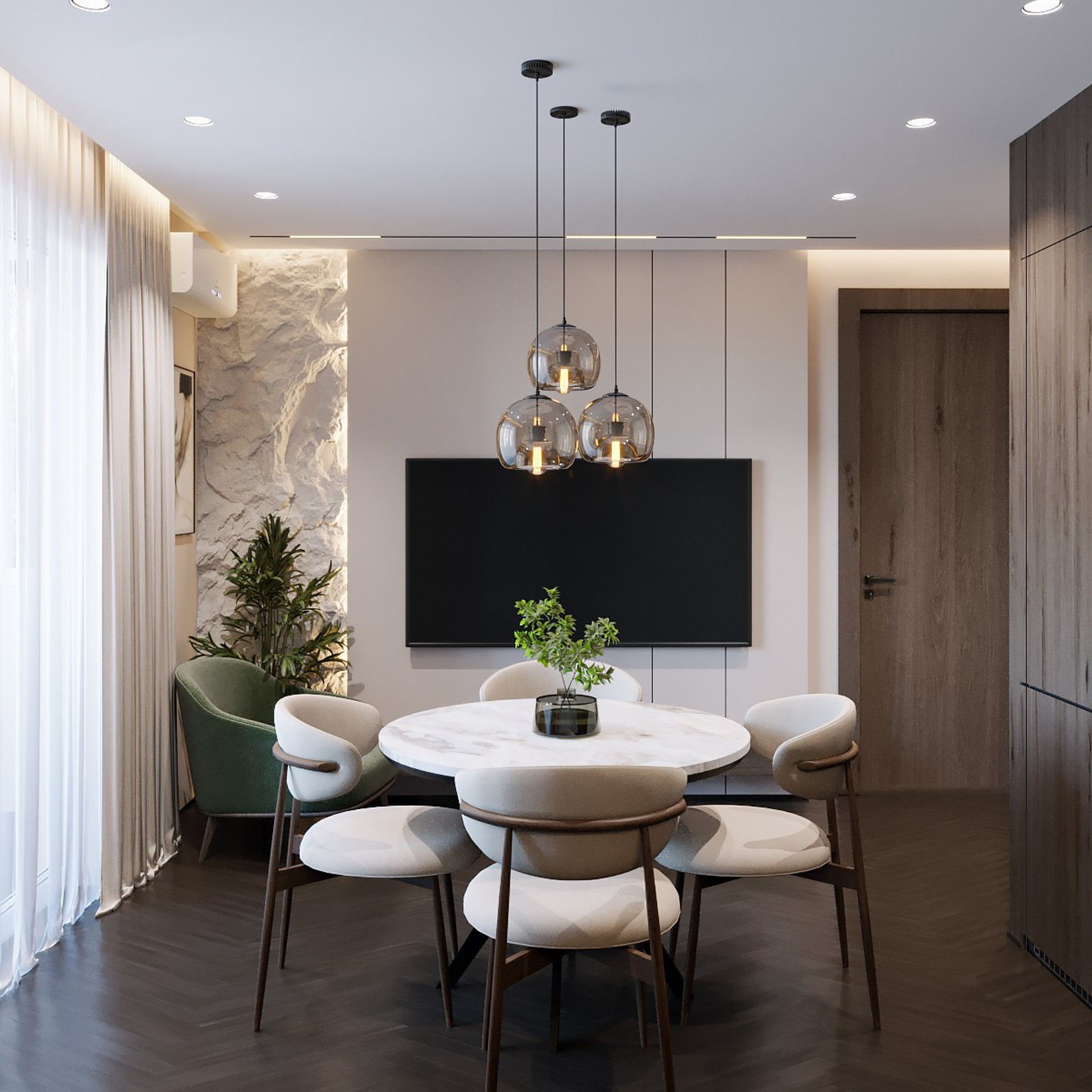 Дизайн-проект квартиры общей площадью 60 кв.м в&nbsp;Дубне