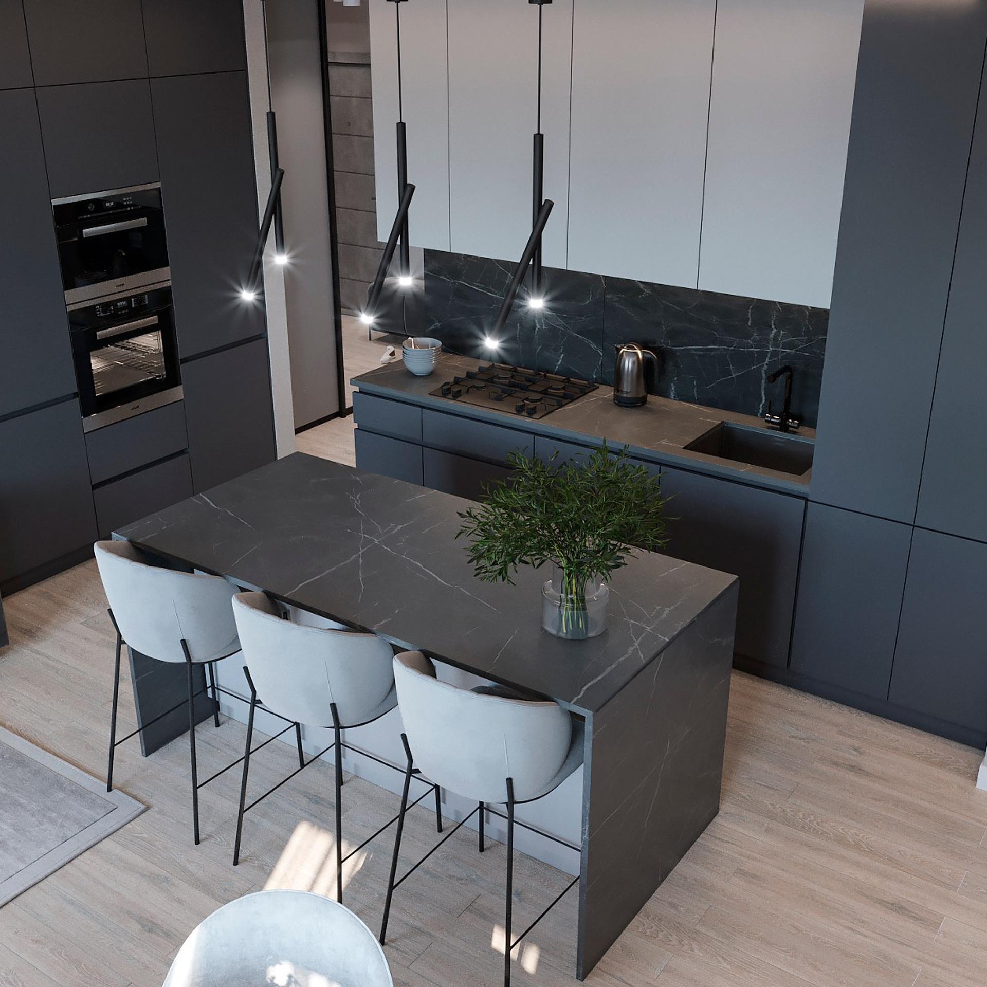 Дизайн проект 3к квартиры в Тверской области