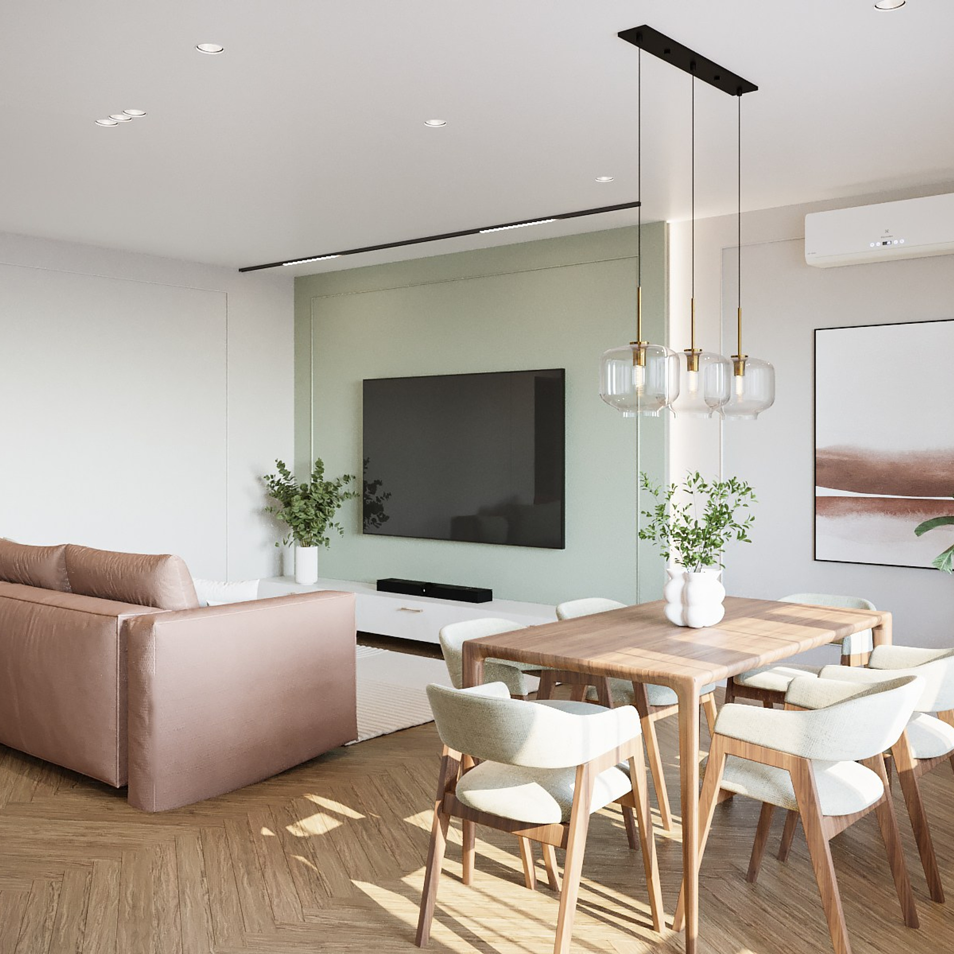 Дизайн-проект 4к квартиры общей площадью 122 кв.м в Дубне