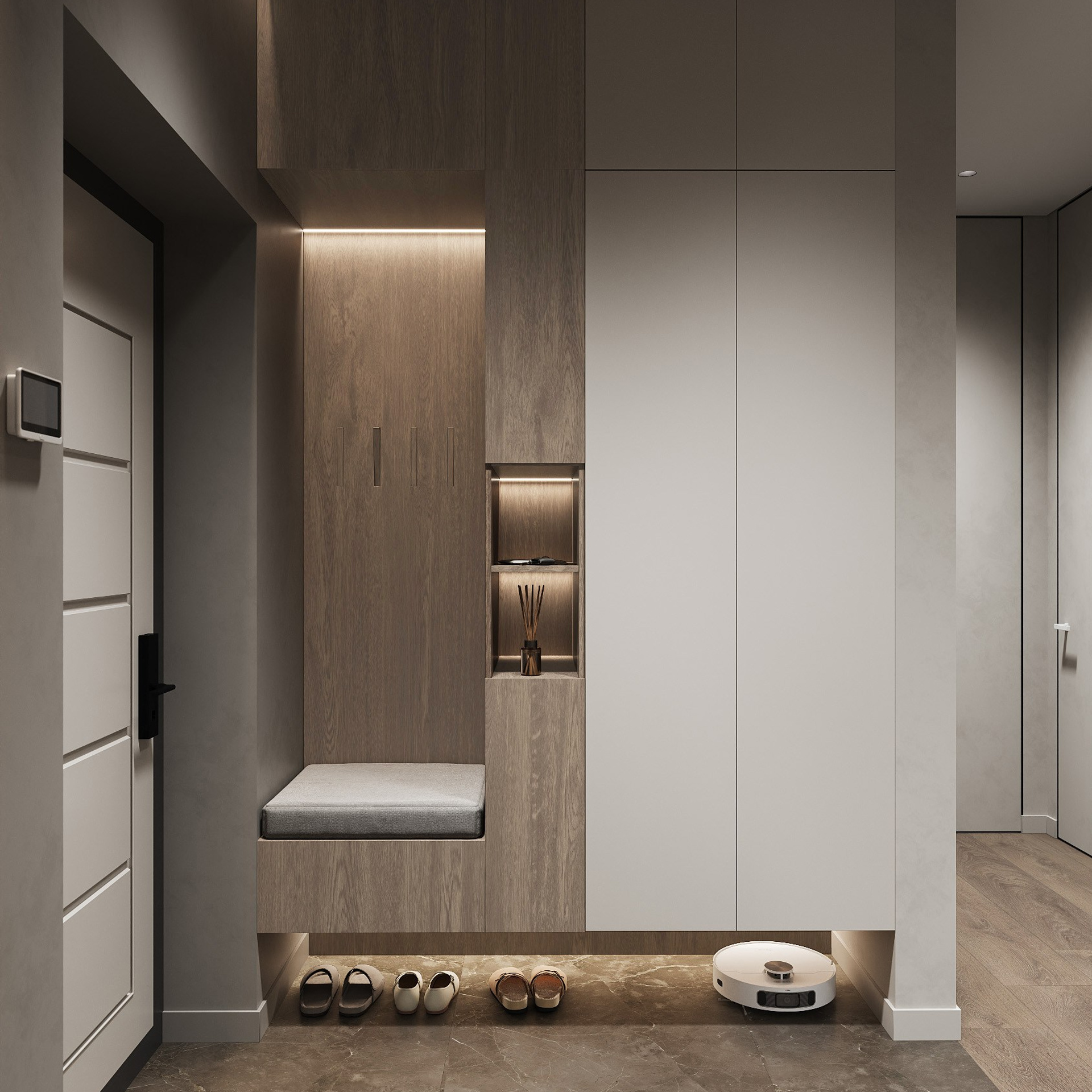 КВАРТИРА UNO 92,9 м². 3D визуализатор интерьера Елена Петрук