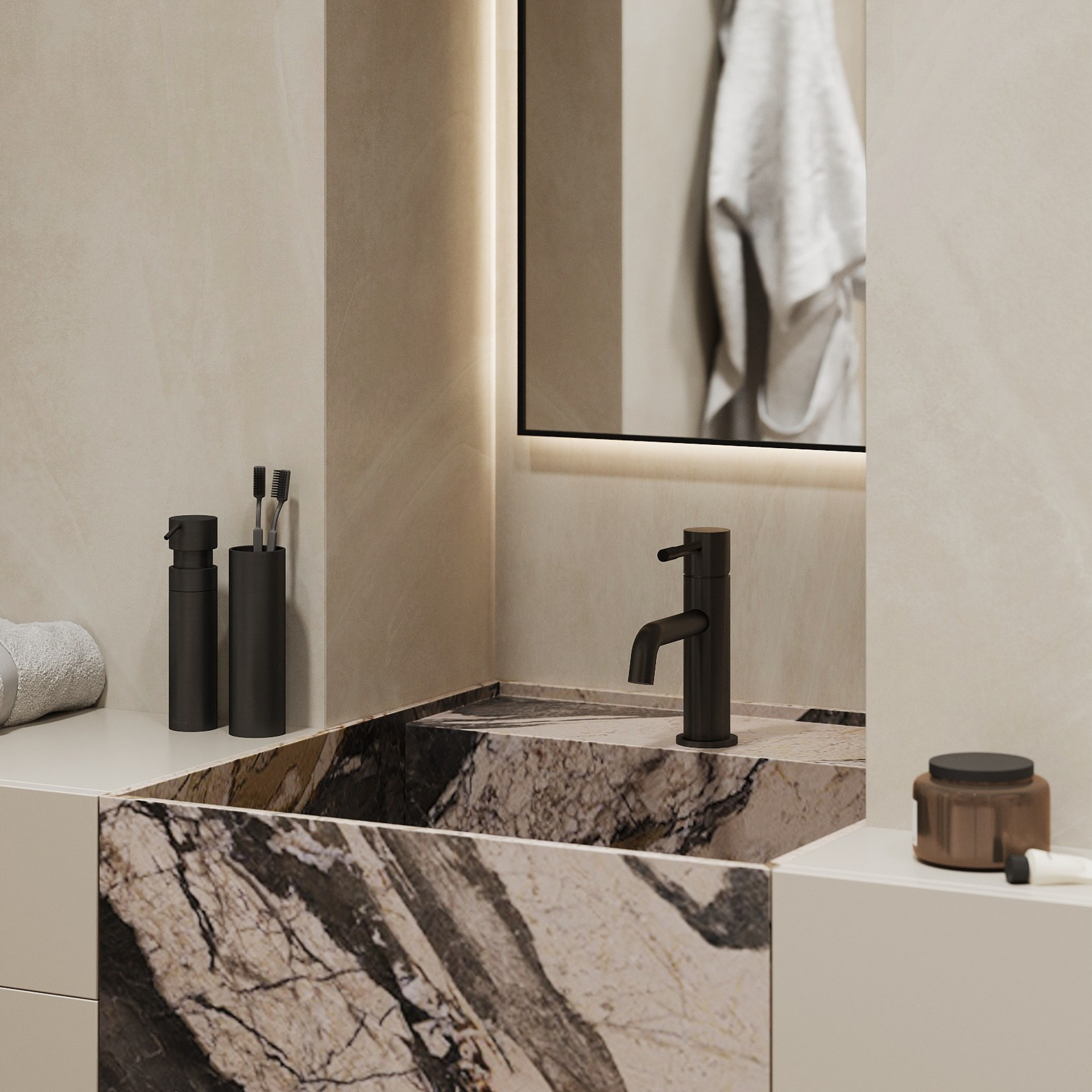 КВАРТИРА UNO 92,9 м². 3D визуализатор интерьера Елена Петрук