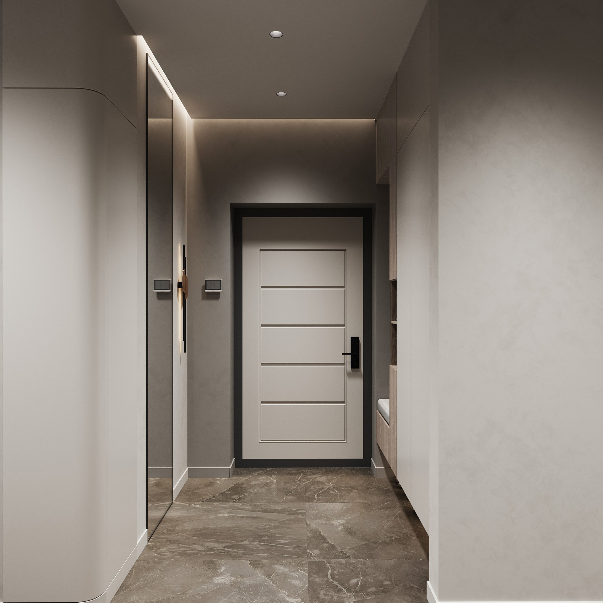 КВАРТИРА UNO 92,9 м². 3D визуализатор интерьера Елена Петрук