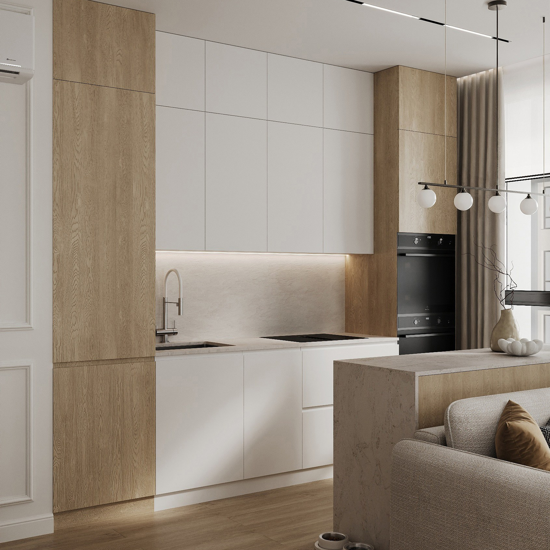 КУХНИ-ГОСТИННЫЕ. 3D визуализатор интерьера Елена Петрук