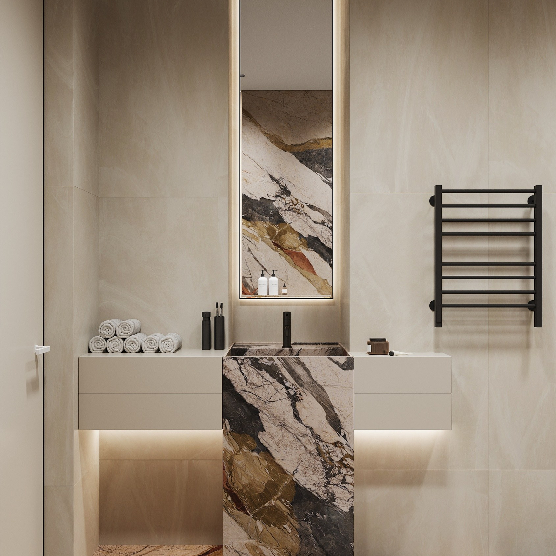 КВАРТИРА UNO 92,9 м². 3D визуализатор интерьера Елена Петрук