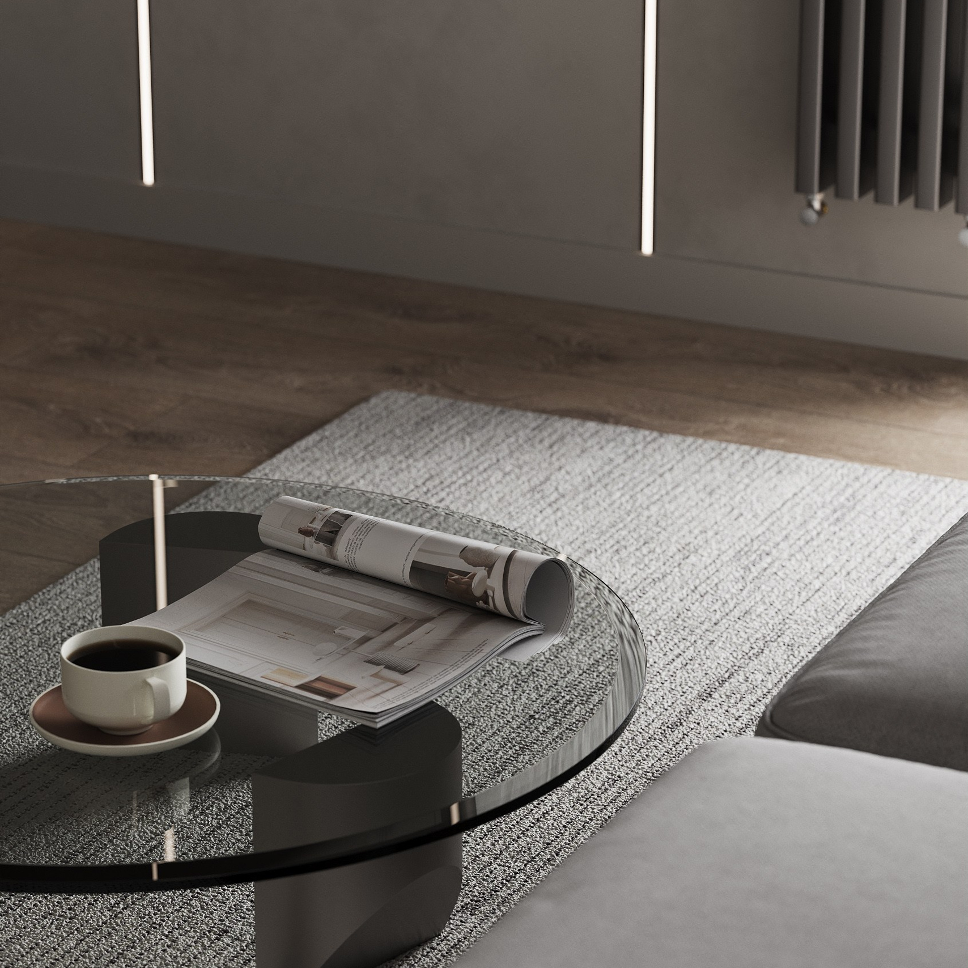 КВАРТИРА UNO 92,9 м². 3D визуализатор интерьера Елена Петрук