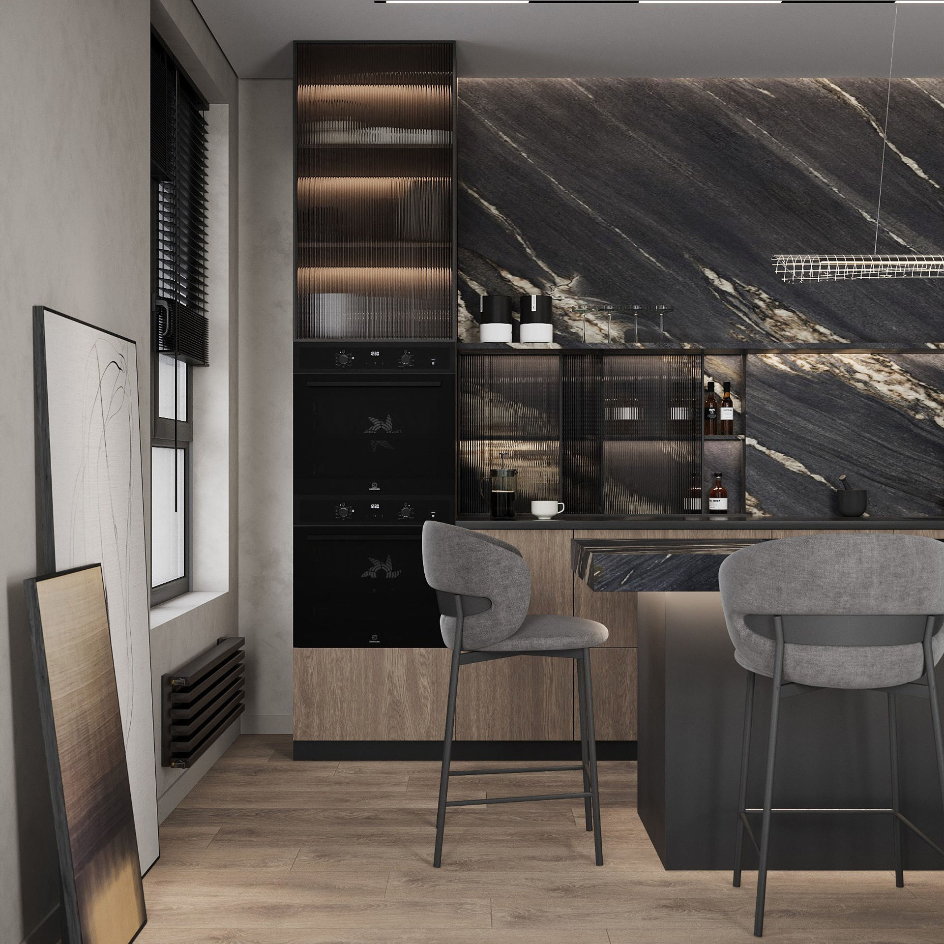 КВАРТИРА UNO 92,9 м². 3D визуализатор интерьера Елена Петрук