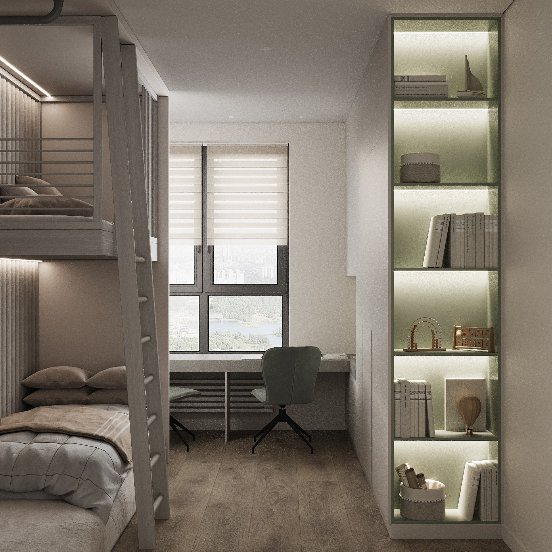 КВАРТИРА UNO 92,9 м². 3D визуализатор интерьера Елена Петрук