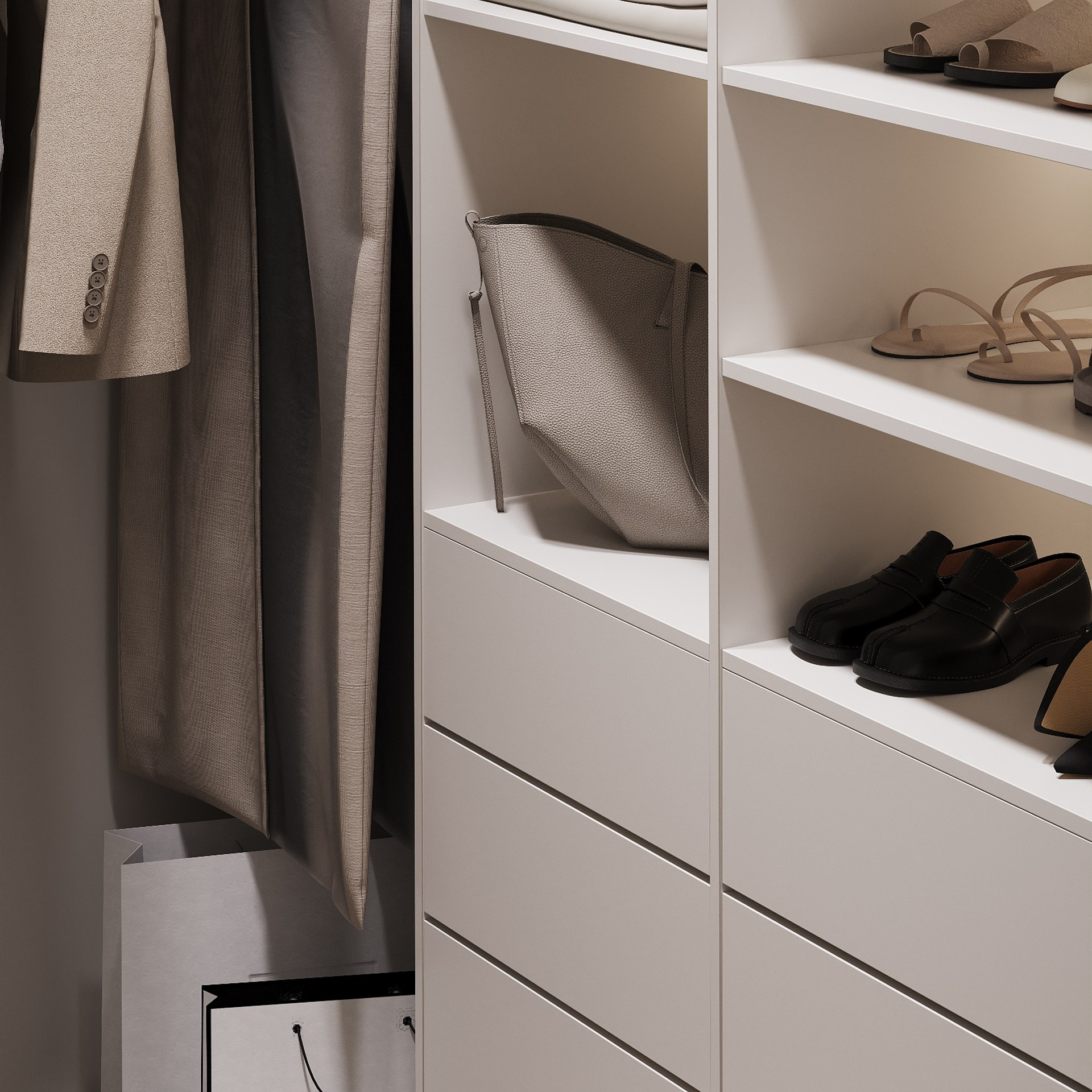 КВАРТИРА UNO 92,9 м². 3D визуализатор интерьера Елена Петрук