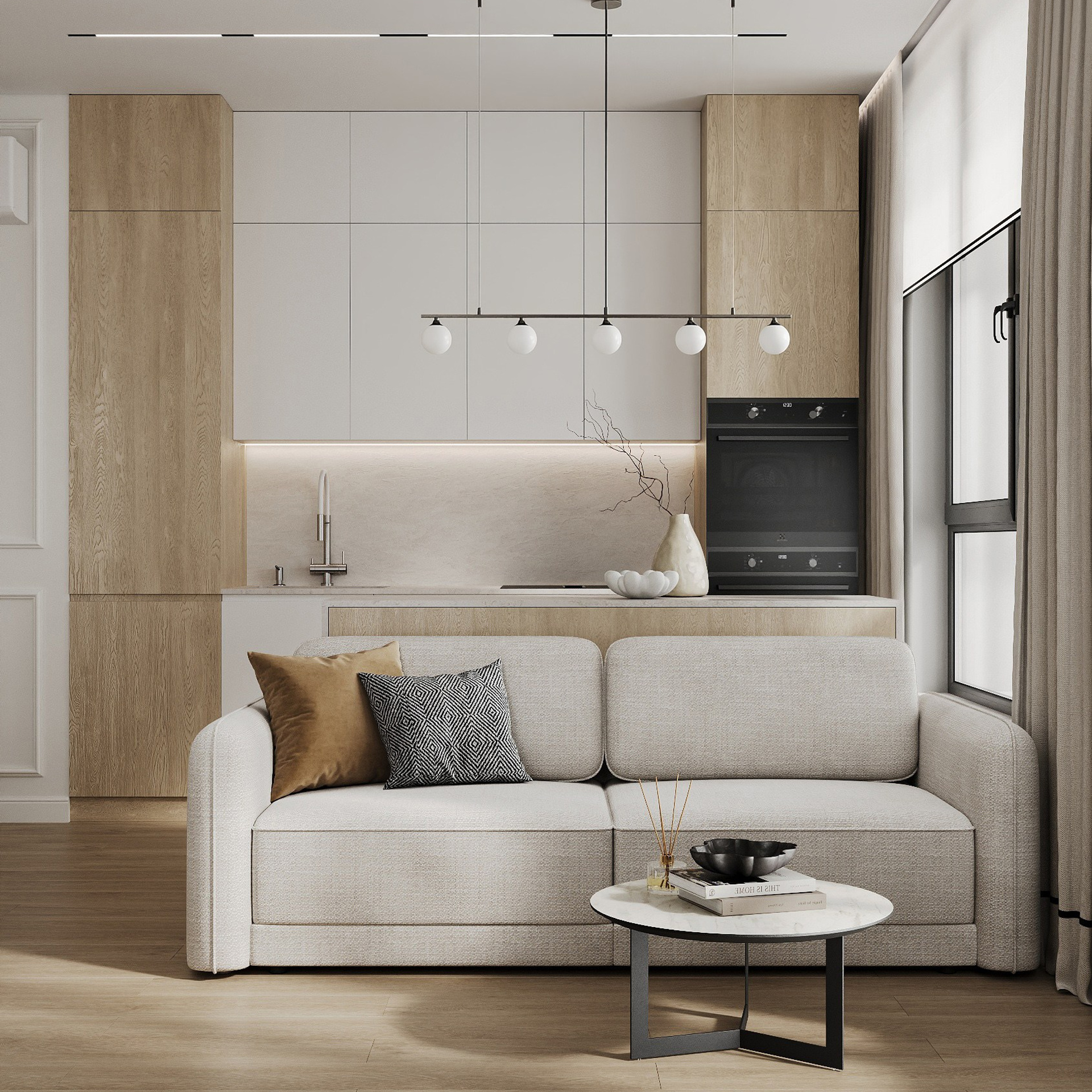 КУХНИ-ГОСТИННЫЕ. 3D визуализатор интерьера Елена Петрук