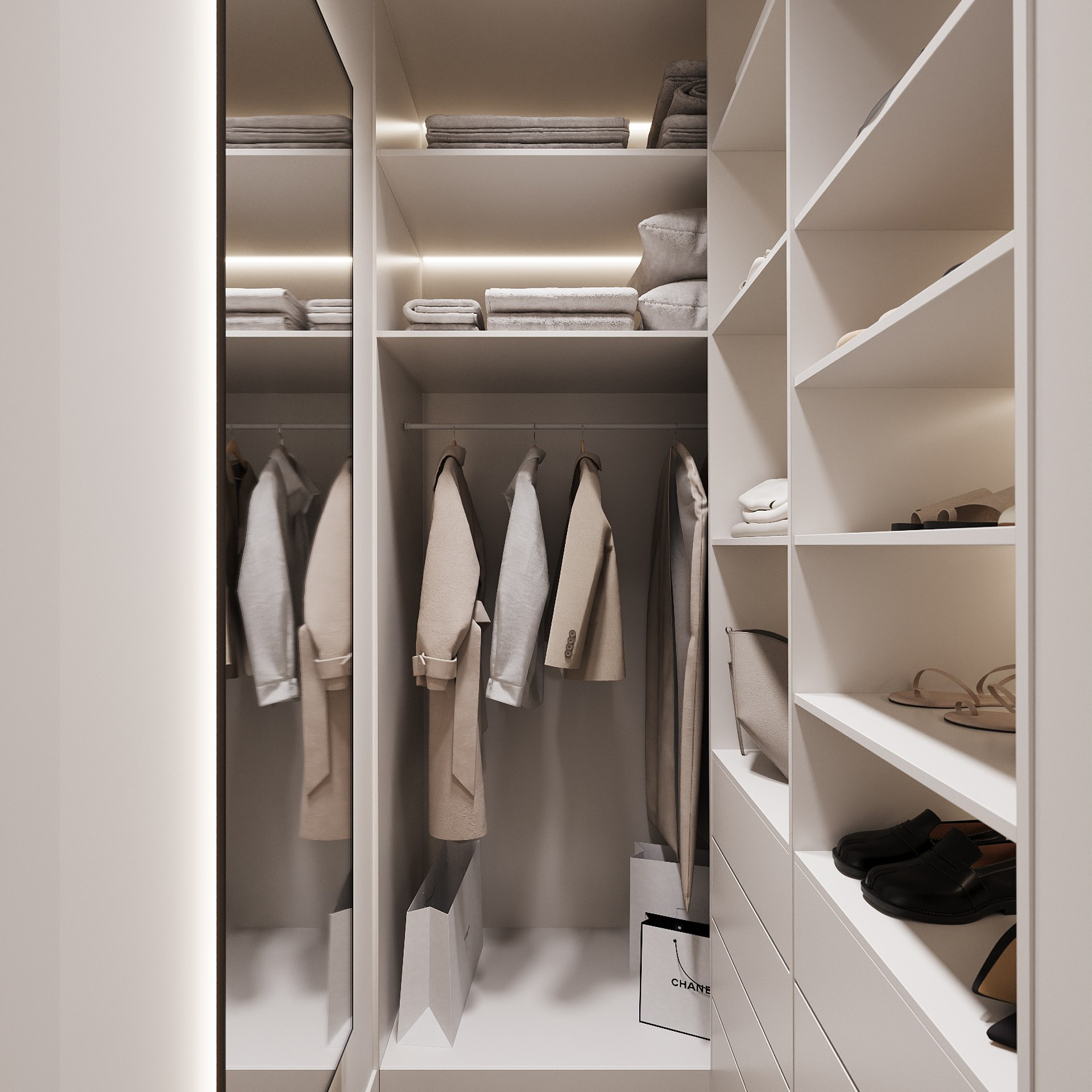 КВАРТИРА UNO 92,9 м². 3D визуализатор интерьера Елена Петрук