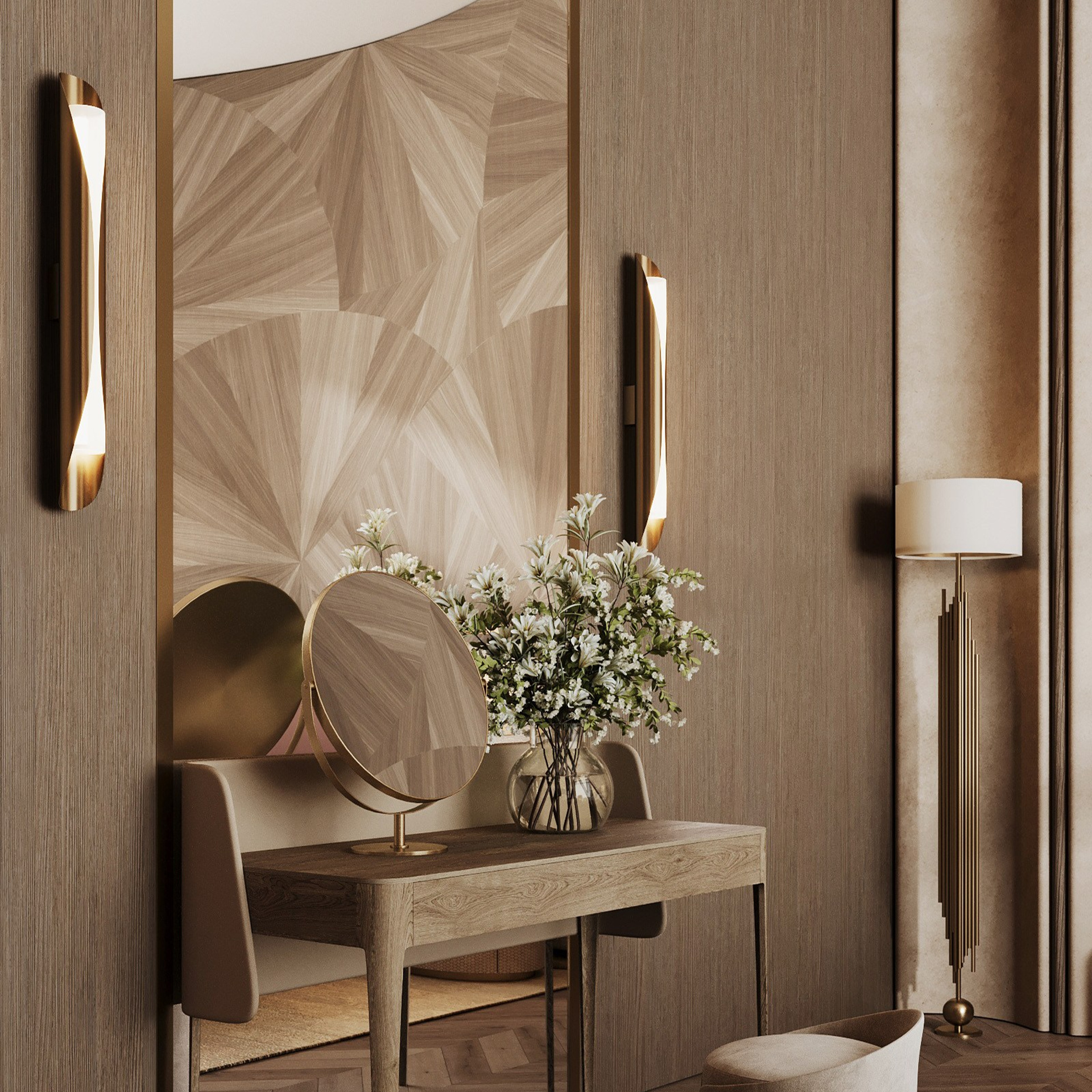 СПАЛЬНЫЕ. 3D визуализатор интерьера Елена Петрук