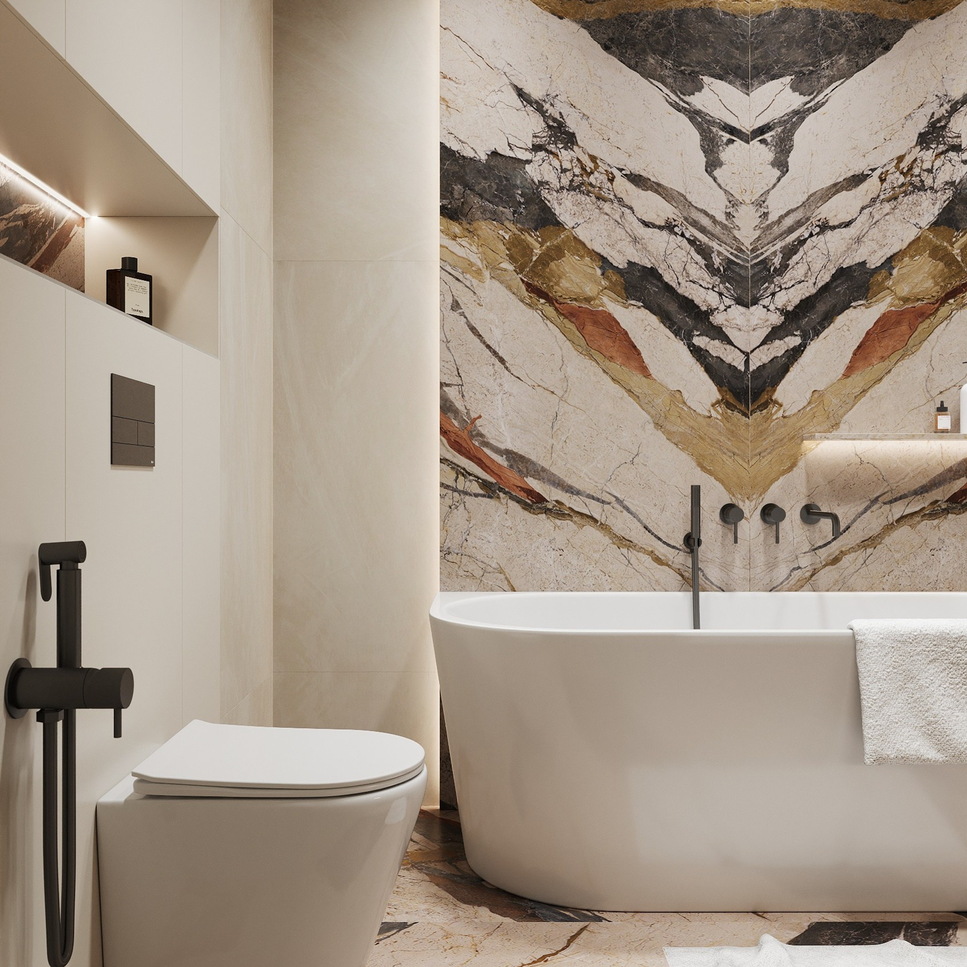 КВАРТИРА UNO 92,9 м². 3D визуализатор интерьера Елена Петрук