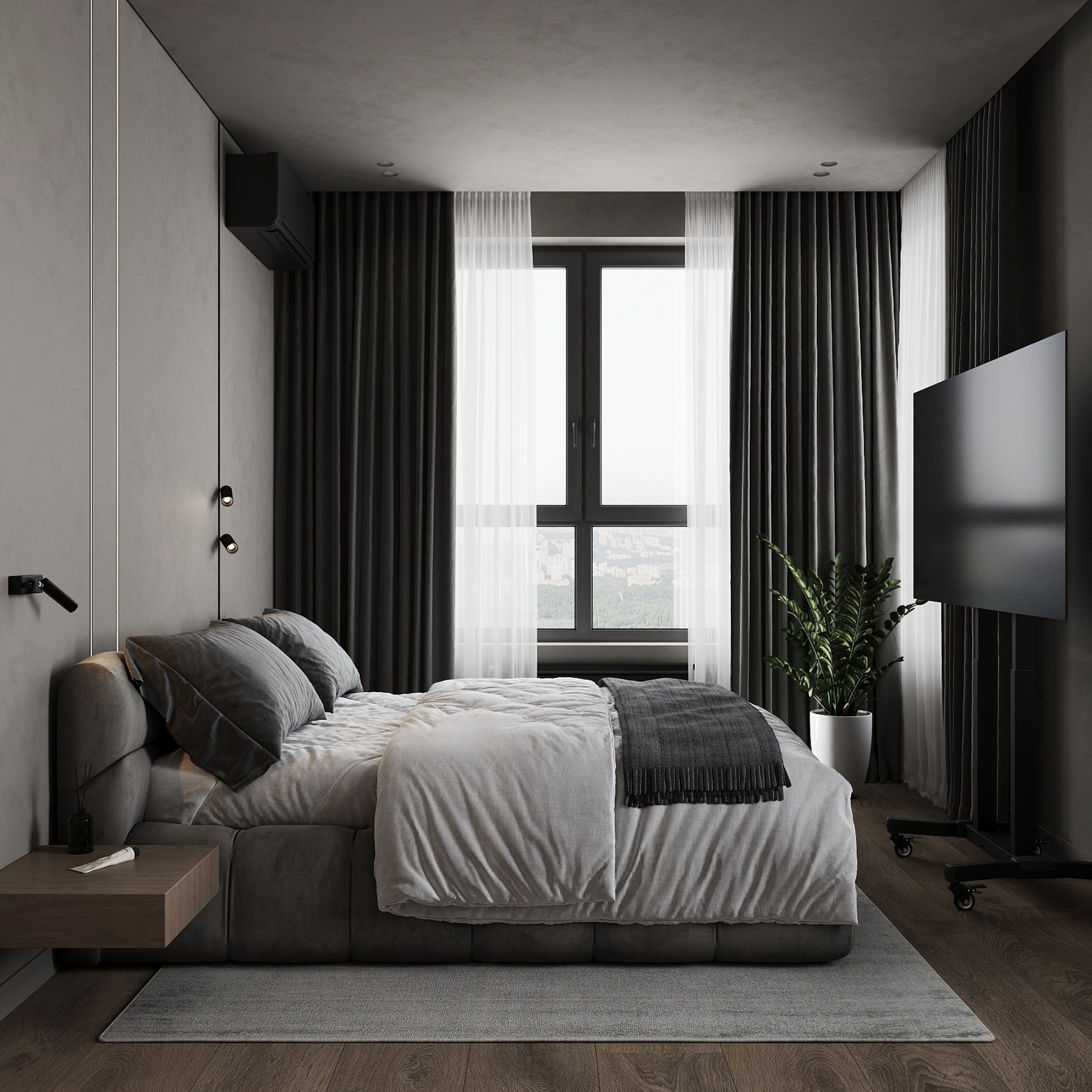 КВАРТИРА UNO 92,9 м². 3D визуализатор интерьера Елена Петрук