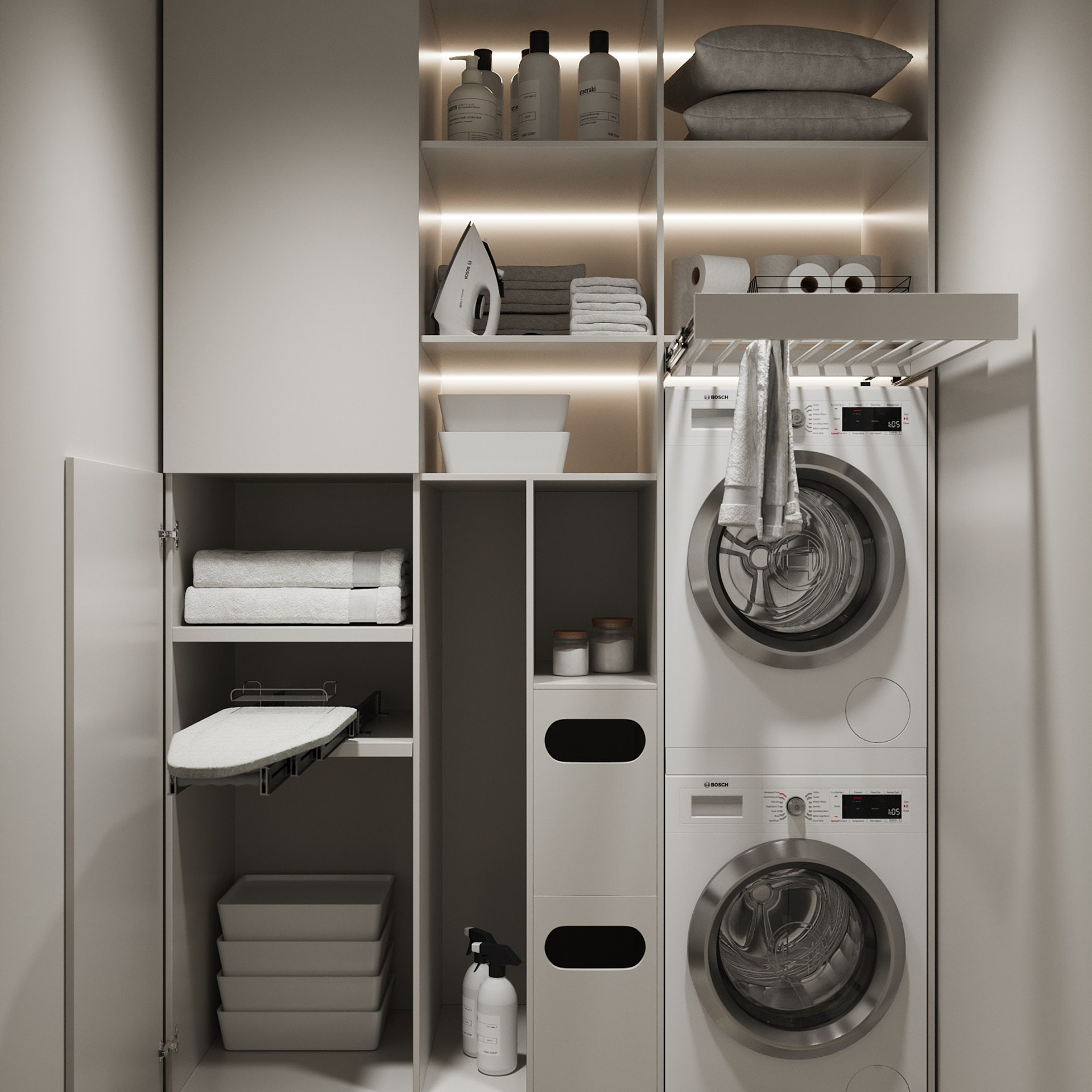 ПОСТИРОЧНЫЕ. 3D визуализатор интерьера Елена Петрук