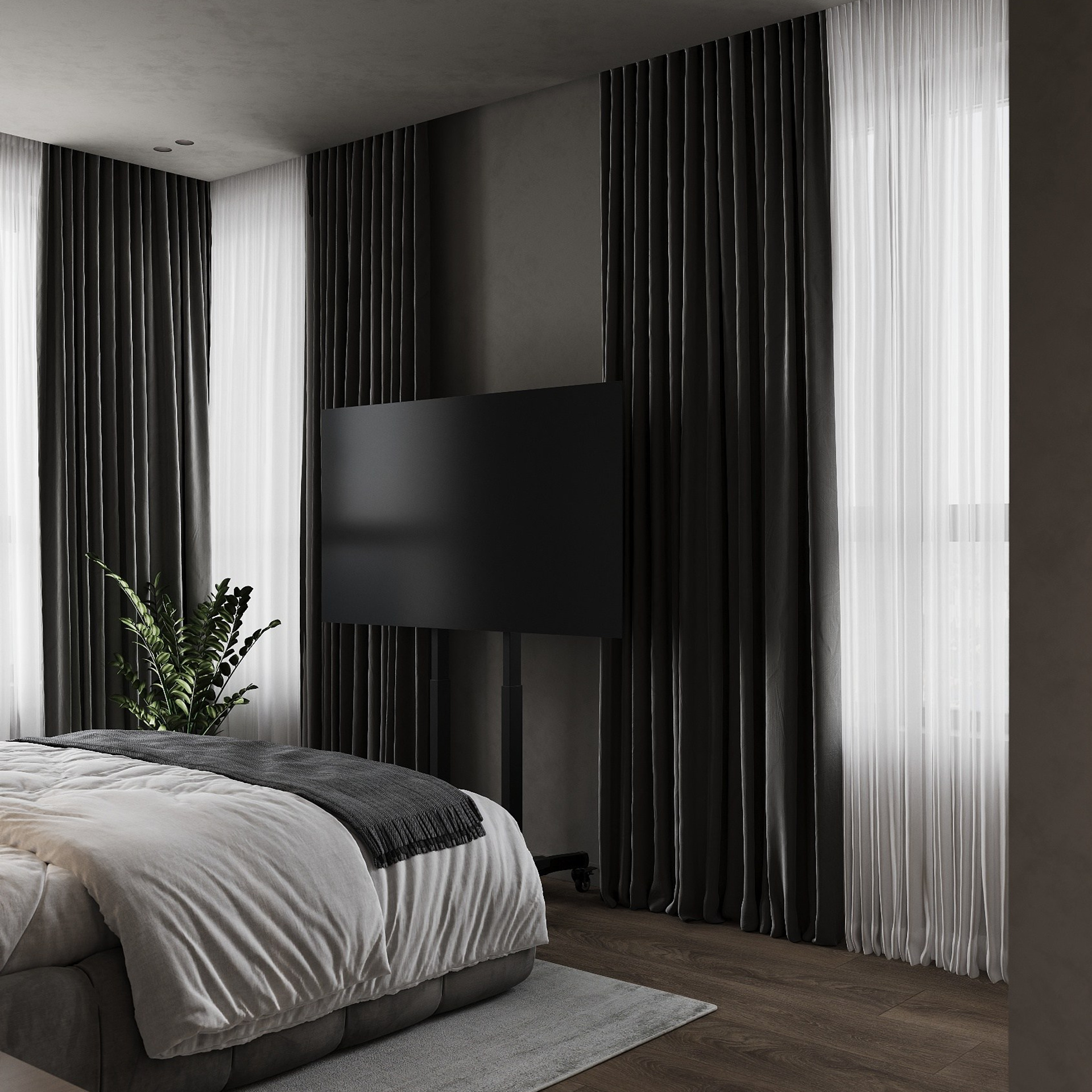 КВАРТИРА UNO 92,9 м². 3D визуализатор интерьера Елена Петрук