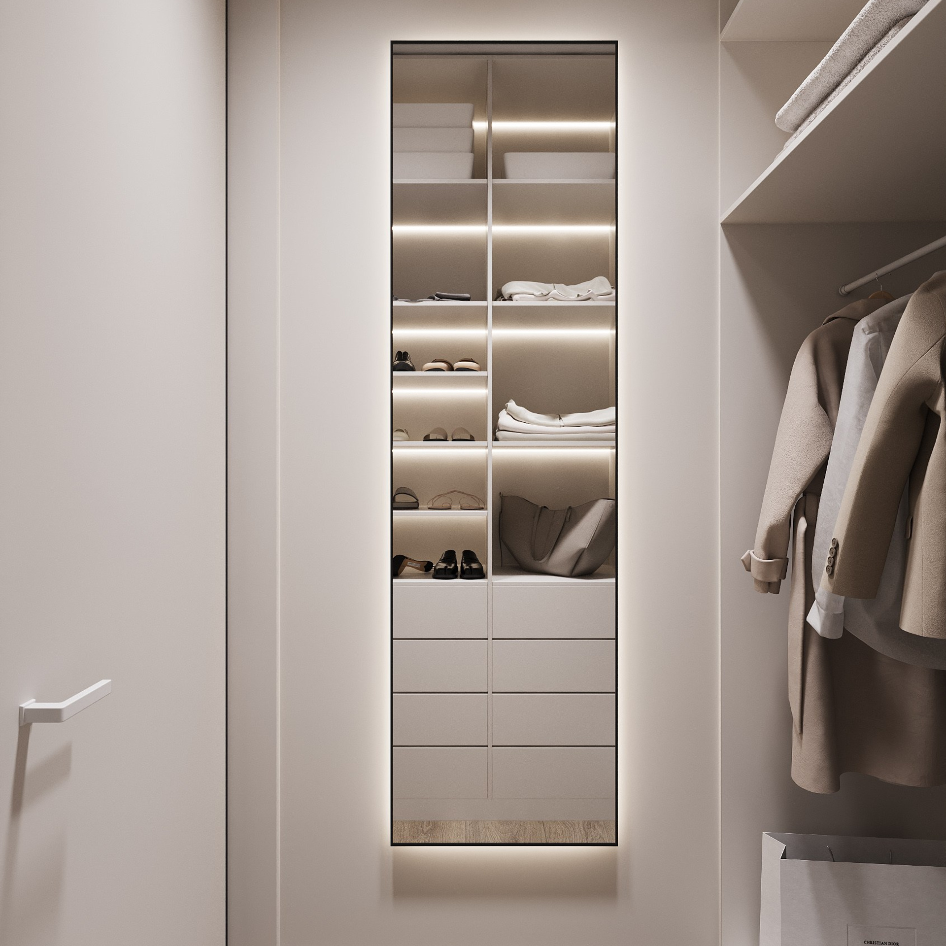 КВАРТИРА UNO 92,9 м². 3D визуализатор интерьера Елена Петрук