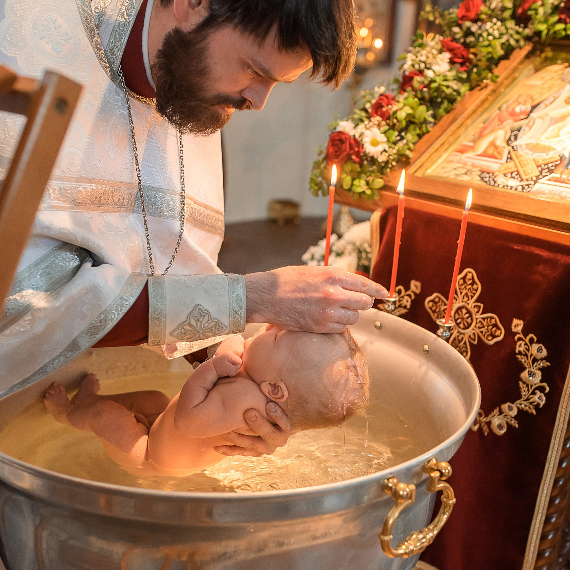 Таинство Крещения. Фотограф новорожденных в Санкт-Петербурге Юлия Борисова