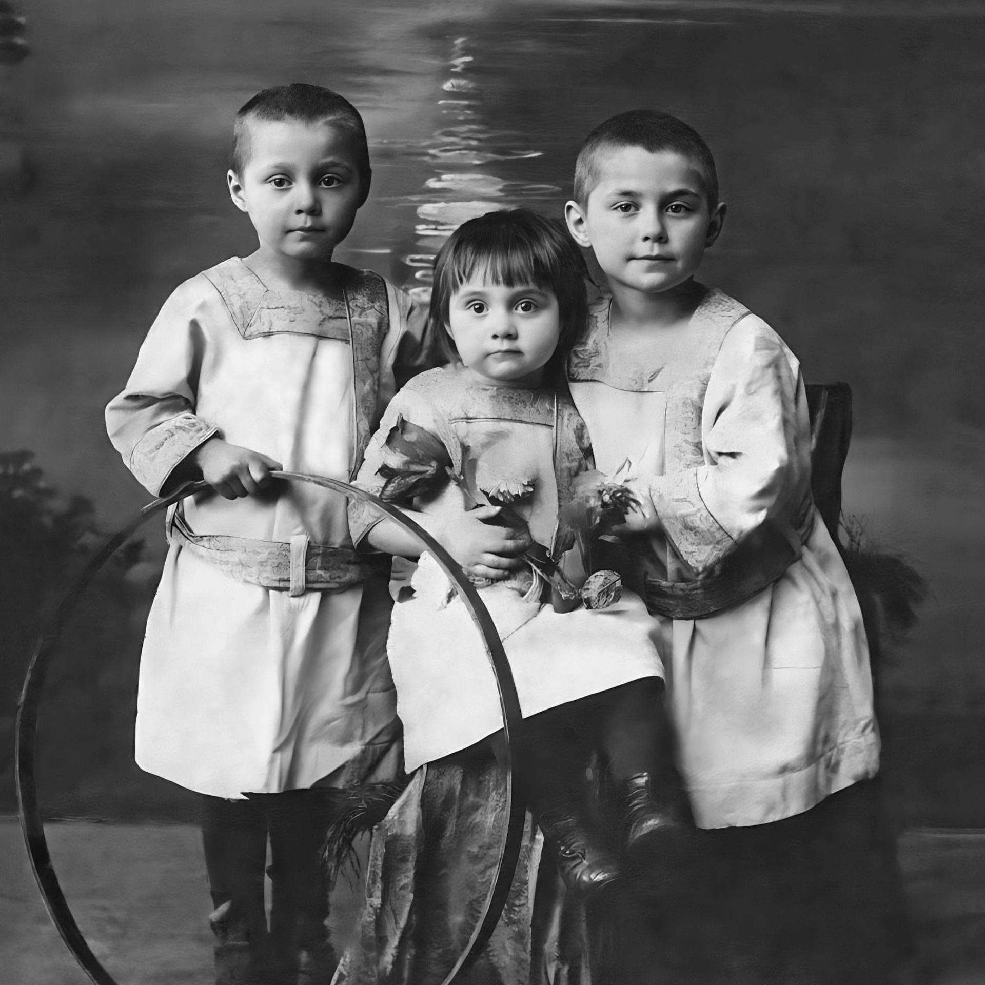 ДЕТИ С ОБРУЧЕМ