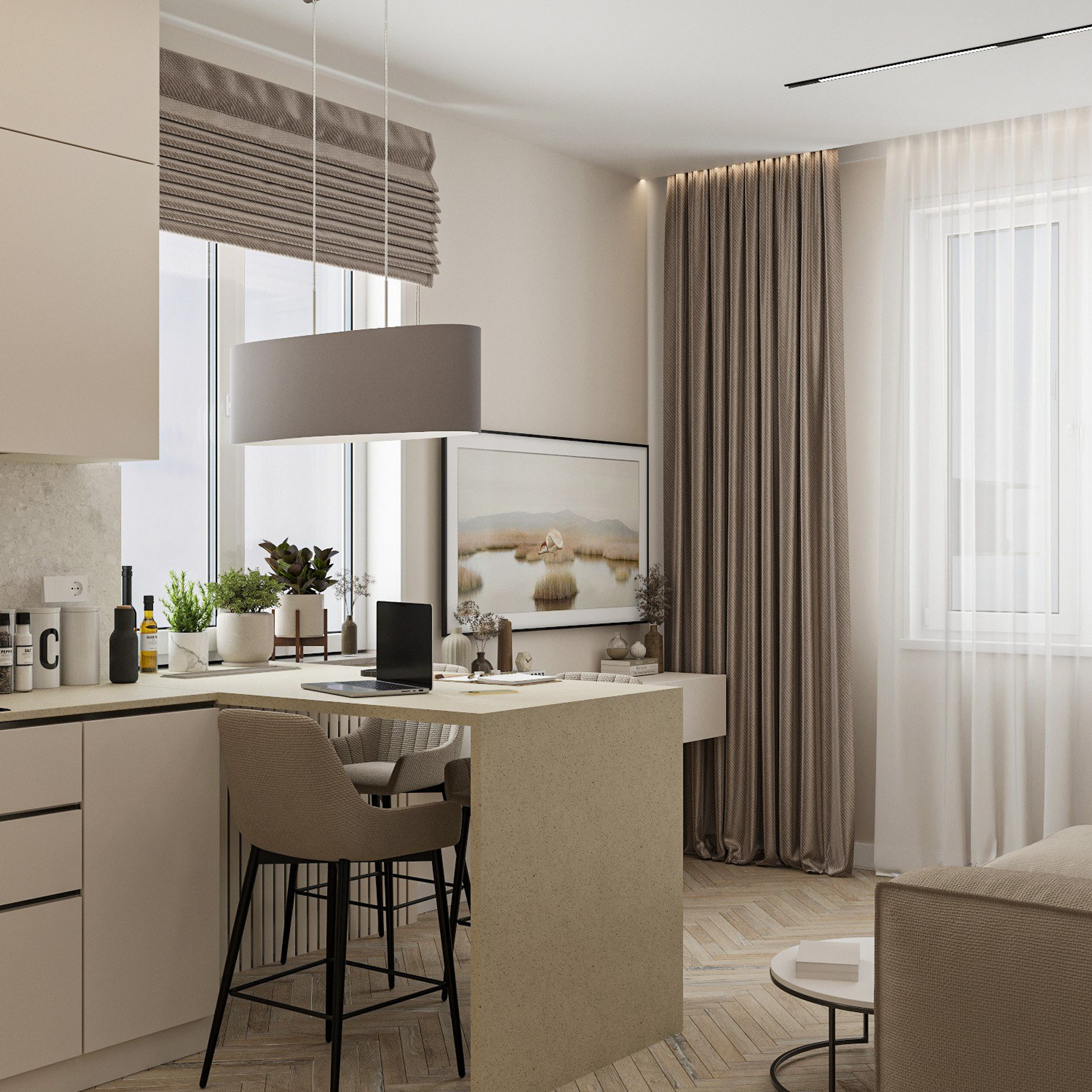 Квартира в светлых тонах г. Владивосток