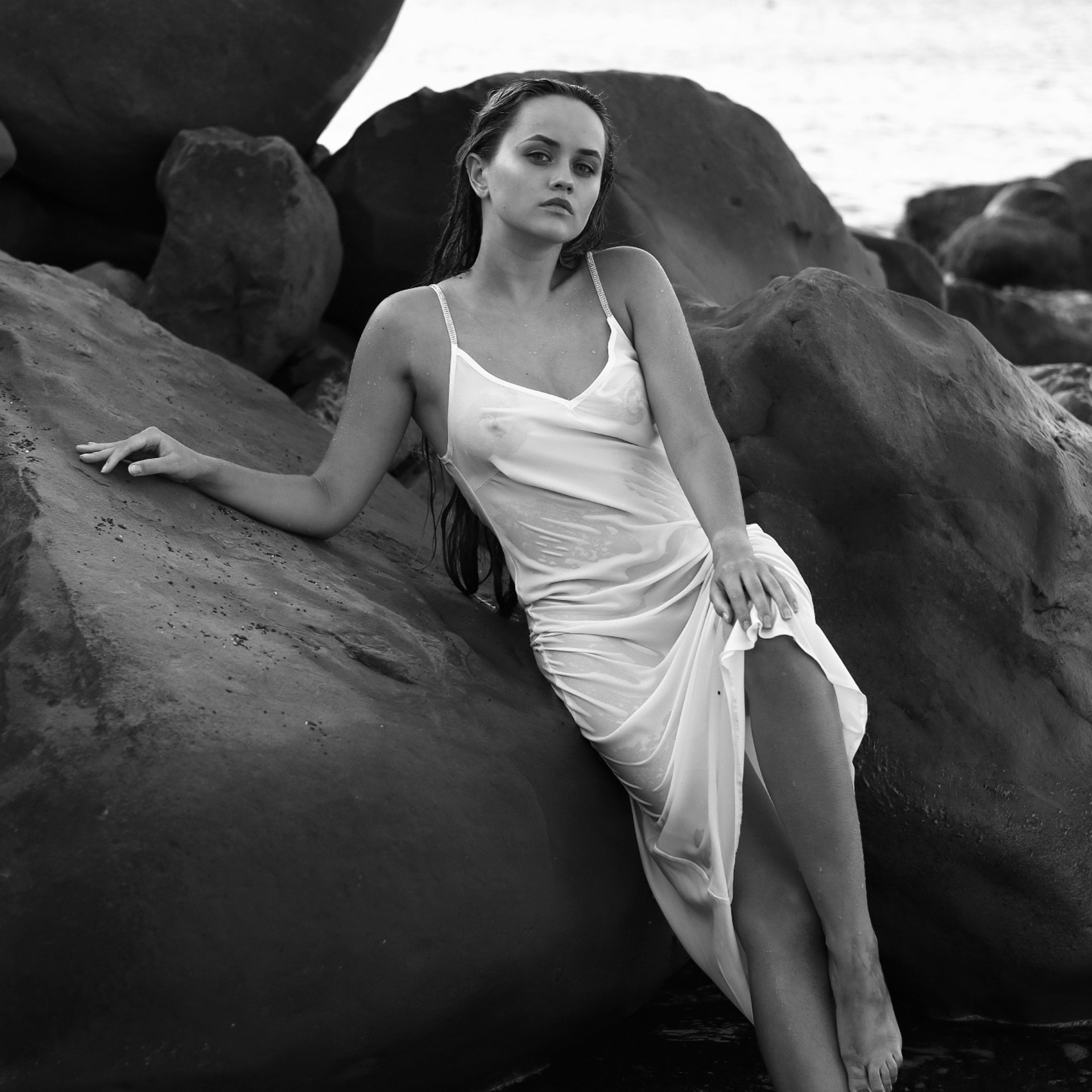 Ксения, море, рассвет, Мацеста