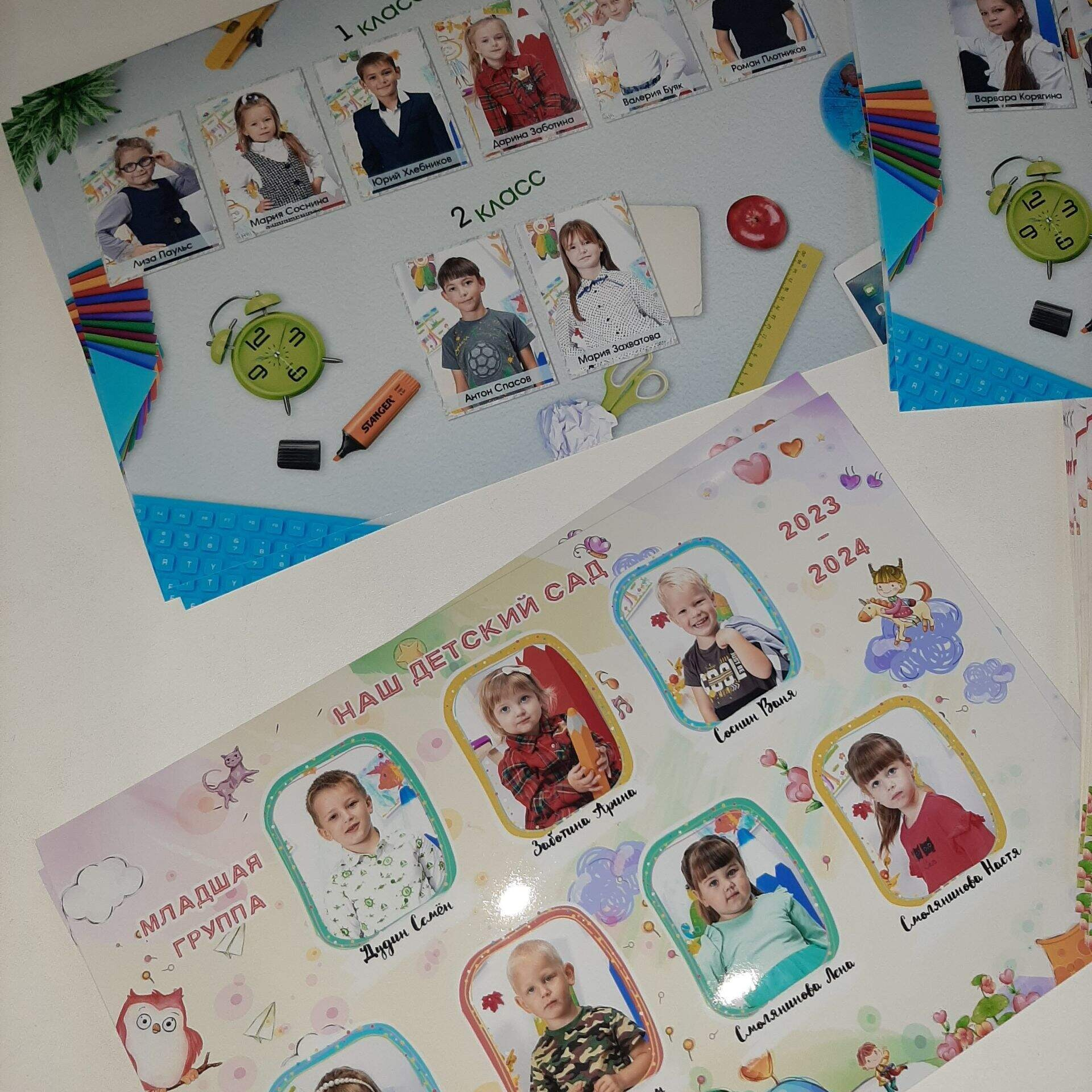 Фото готовых выпускных альбомов для детского сада и школы в Иваново Ярославле Костроме Владимире. Выпускные альбомы в Иваново в детский сад и школу. Александр и Светлана Янкины