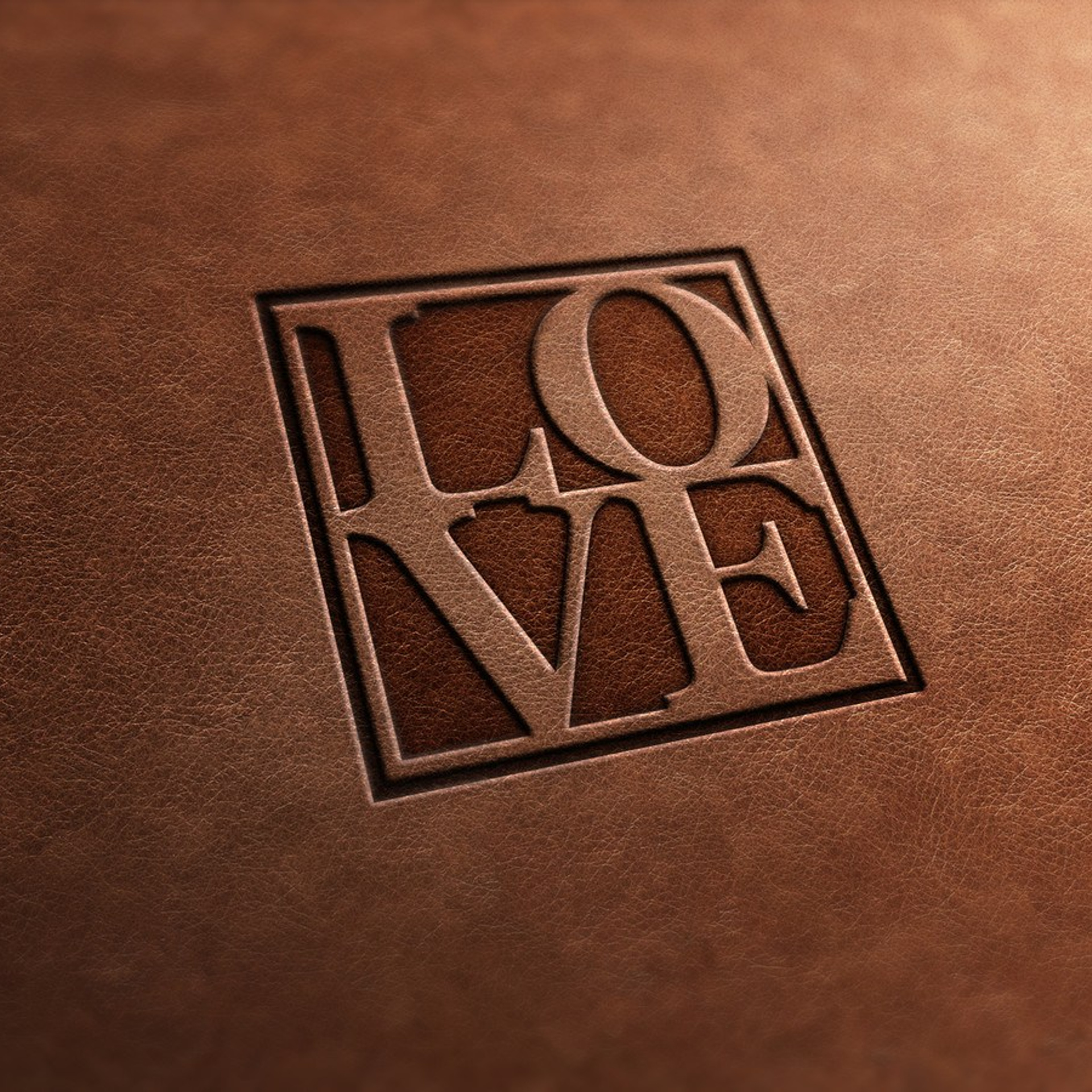 Тиснение LOVE