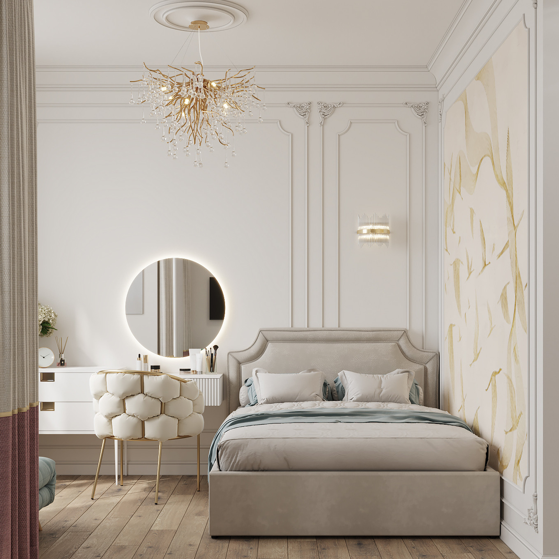 Квартира-студия для стильной девушки 27 м²