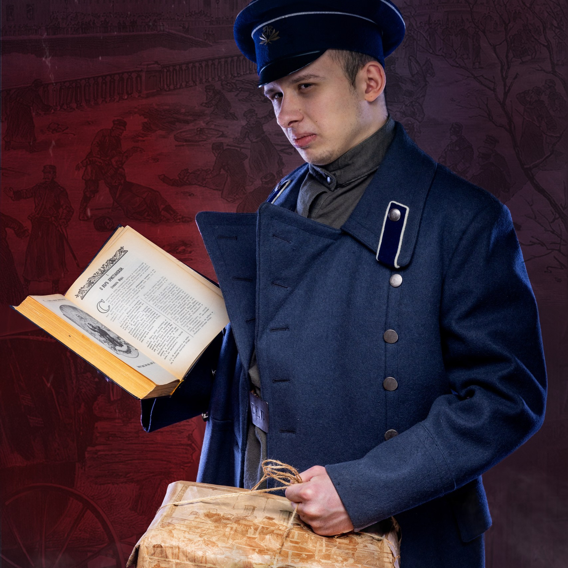 Фотосъемка для реконструктора в&nbsp;тёмном зале фотостудии «КАДР71»