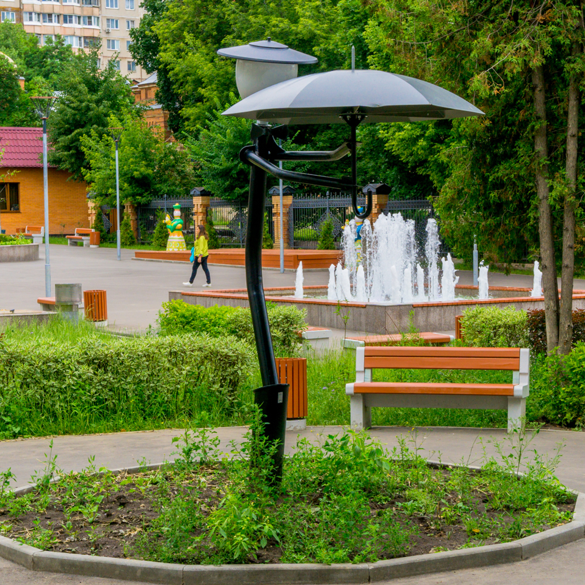Тульское чаепитие, сквер возле Церкви Сергия Радонежского у Московской заставы