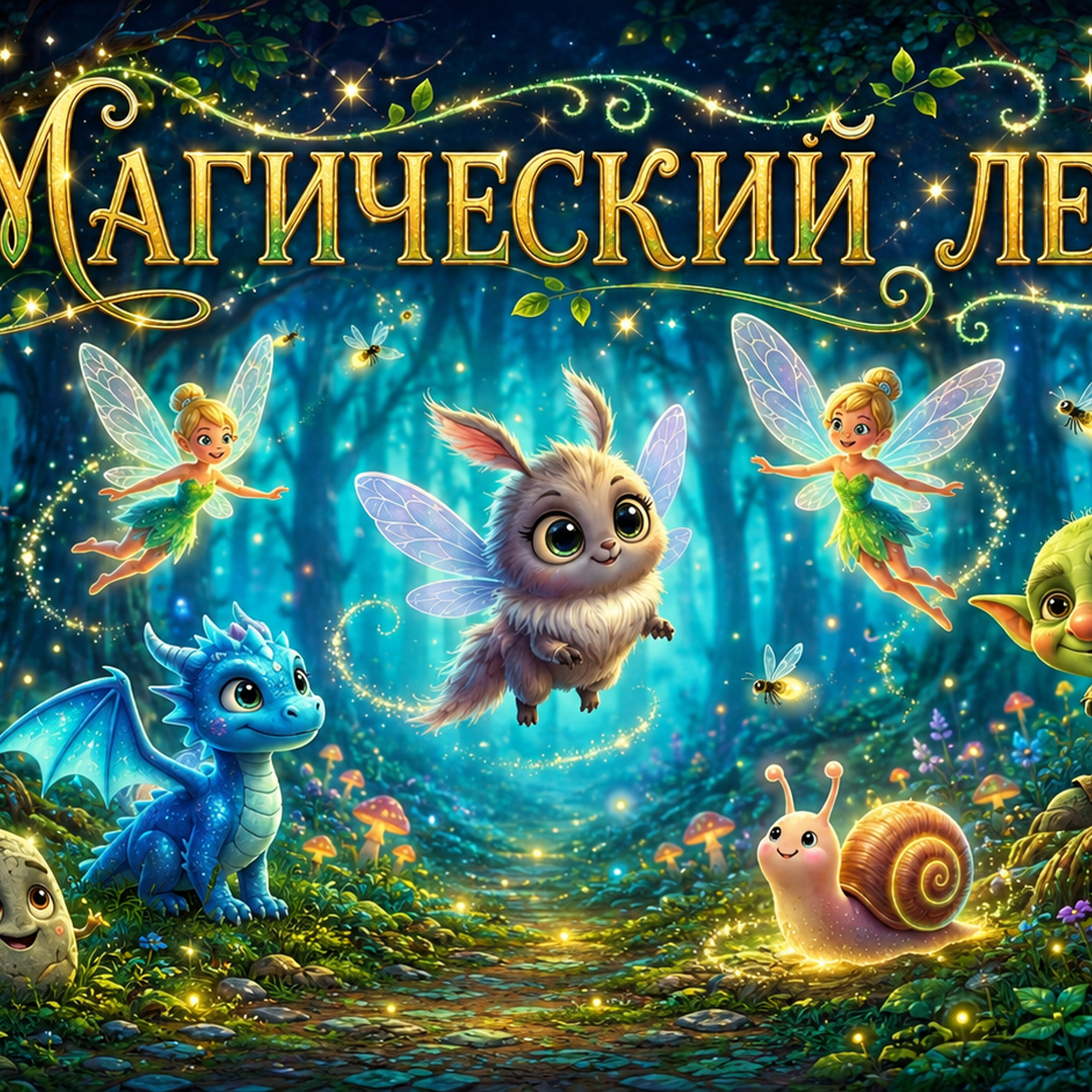 РАСКРАСКА «МАГИЧЕСКИЙ ЛЕС» + МУЛЬТФИЛЬМ