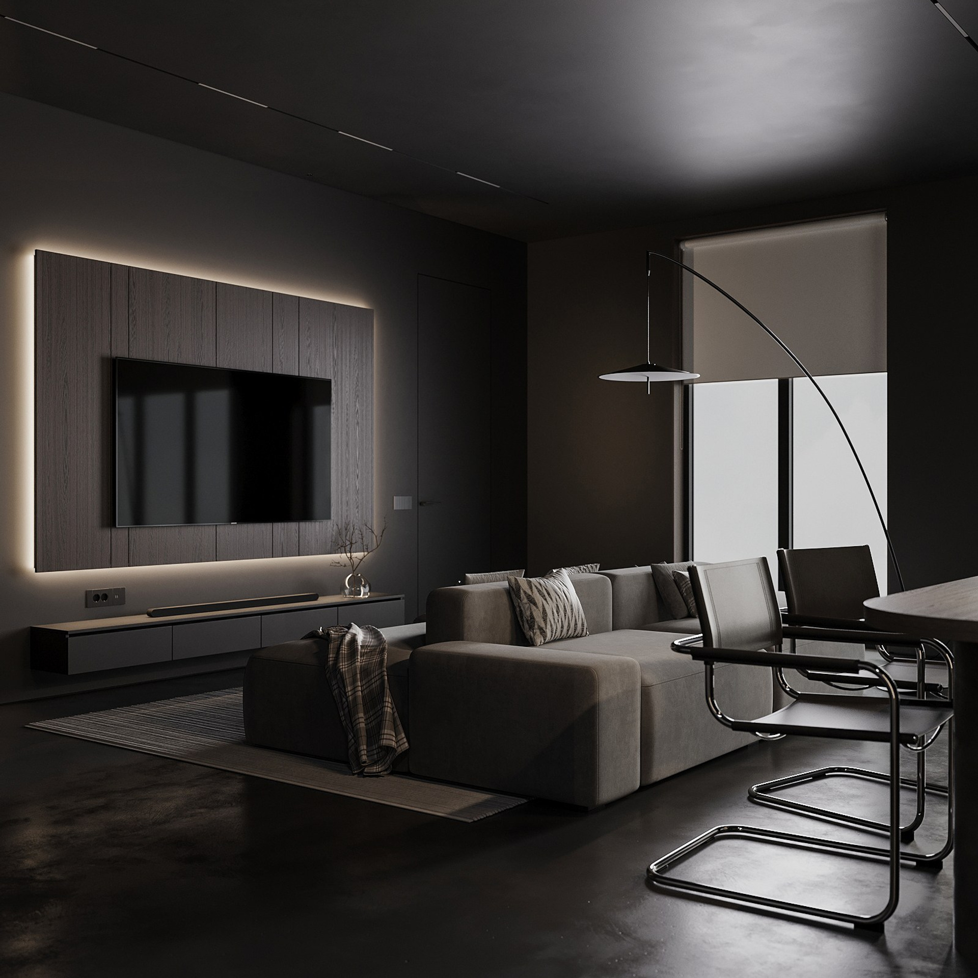 Прихожая и кухня-гостиная