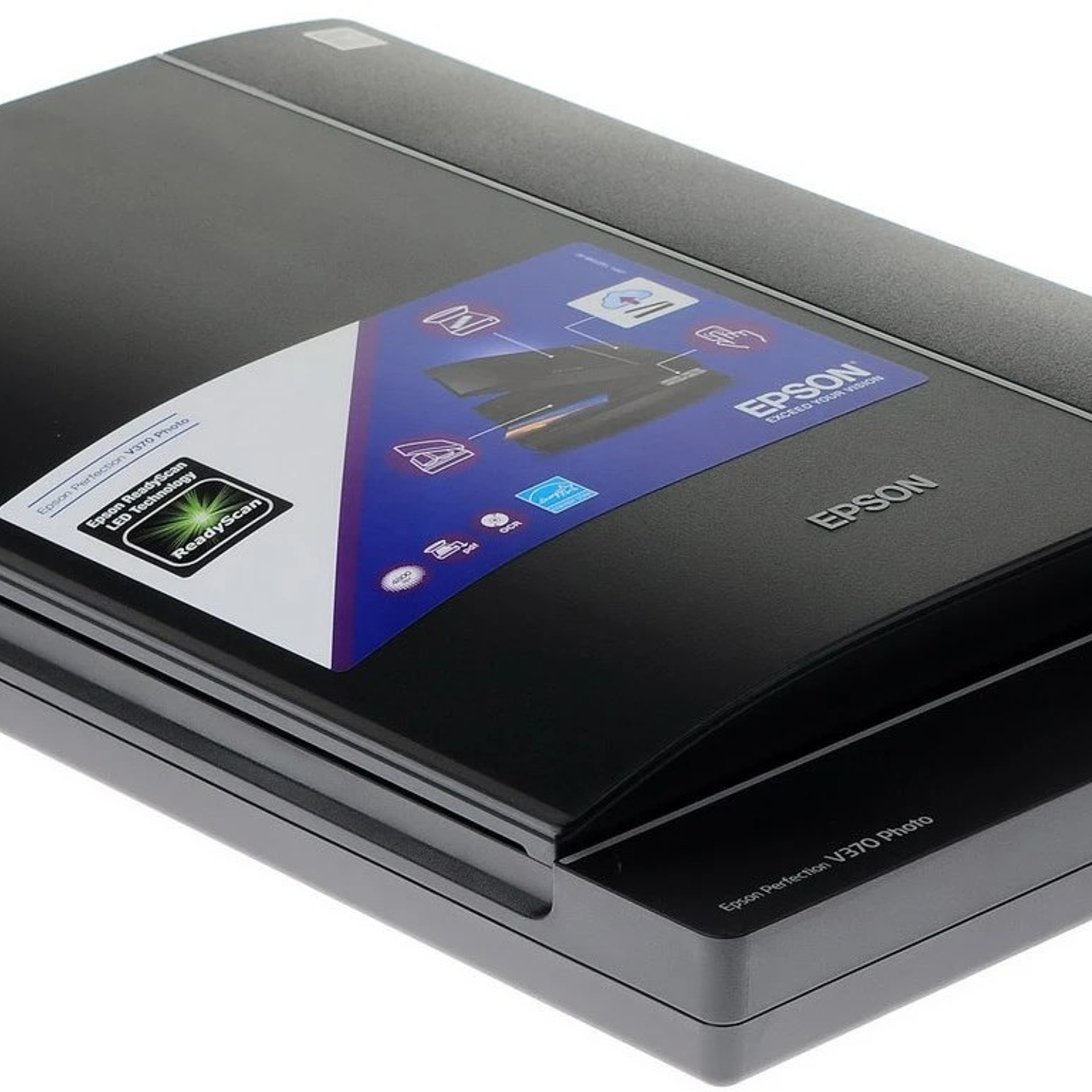 Сканер Epson Perfection V370 PhotoA4, 4800x9600dpi, 48bit, слайдер для позитивной и негативной пленки, с функцией сканирования 3d объектов