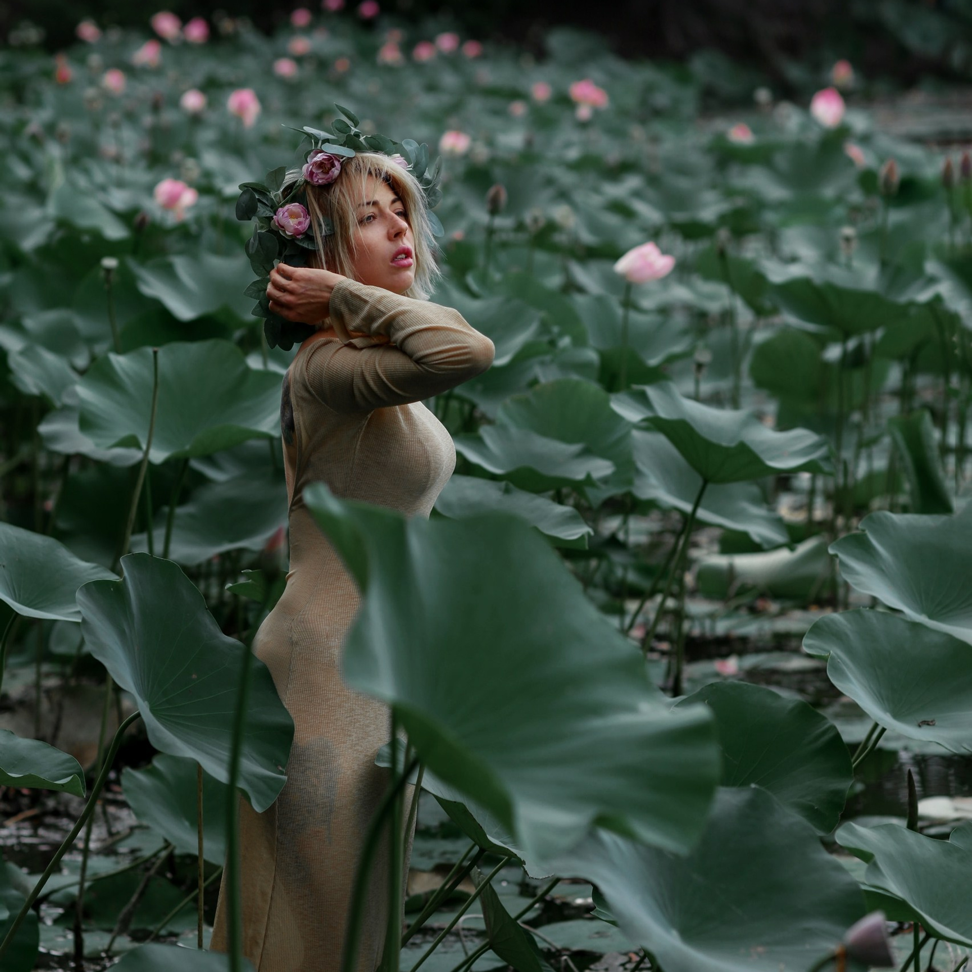 Ксения на лотосах