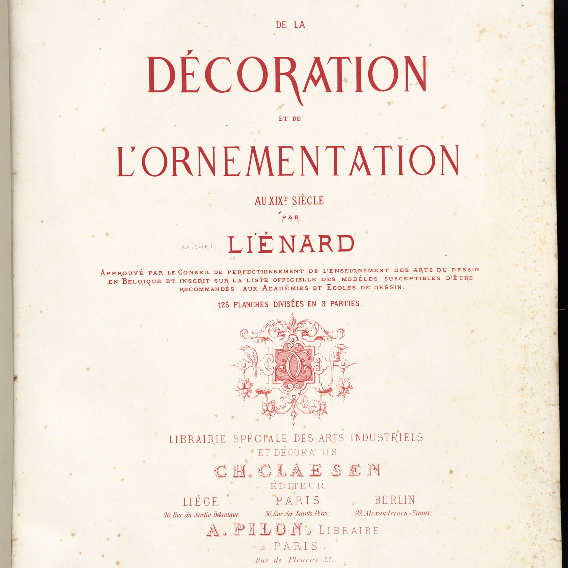 Spécimens de la décoration et de l'ornementation au XIXe siècle