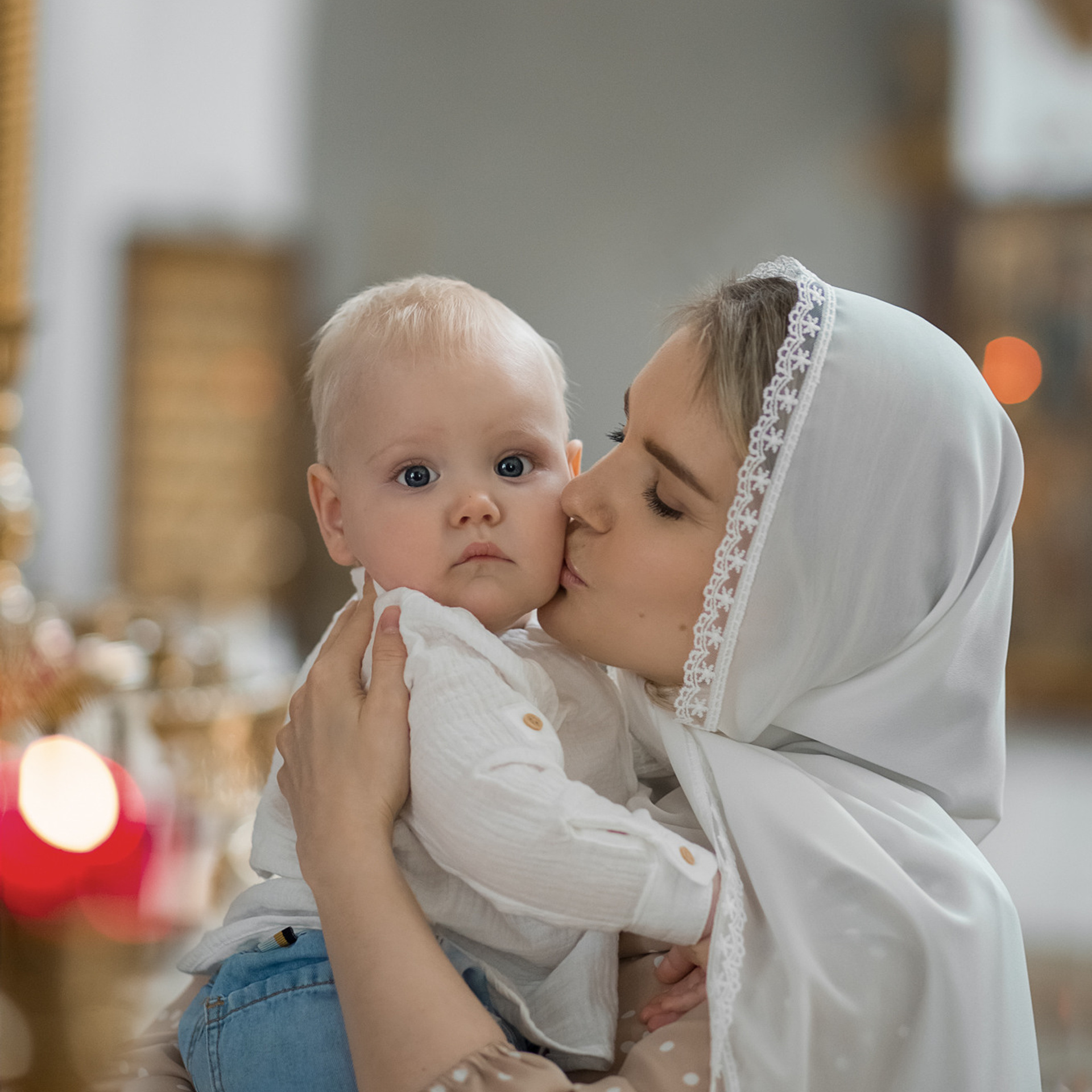 Крещение Егора в храме Димитрия Солунского на Благуше