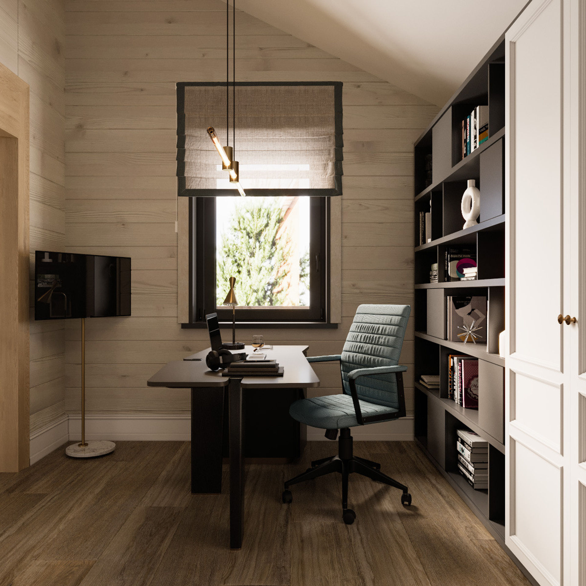 Дом из клееного бруса, 310 м². Дизайн интерьера домов и квартир в Москве