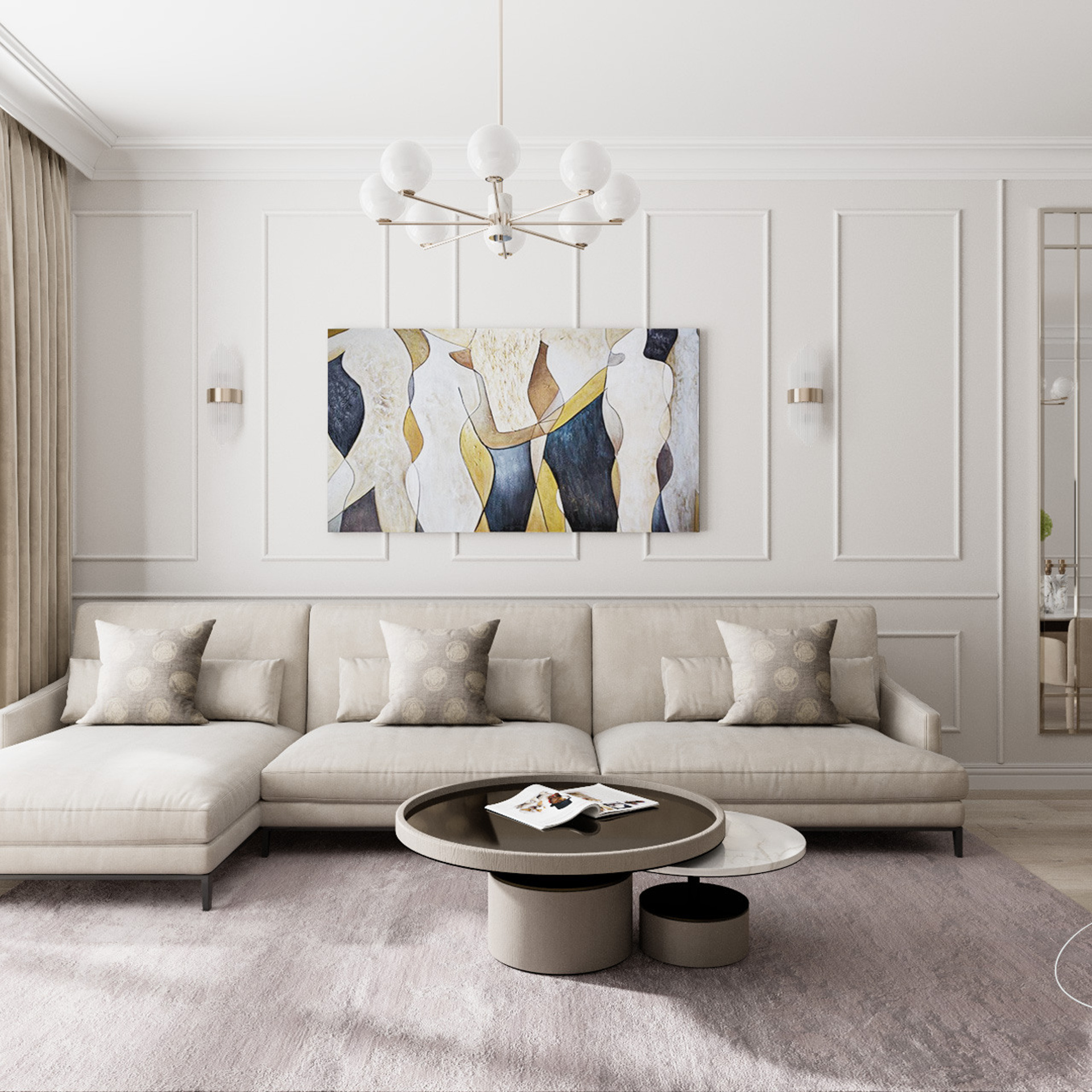 Квартира на Соколе, 102 м². Дизайн интерьера домов и квартир в Москве