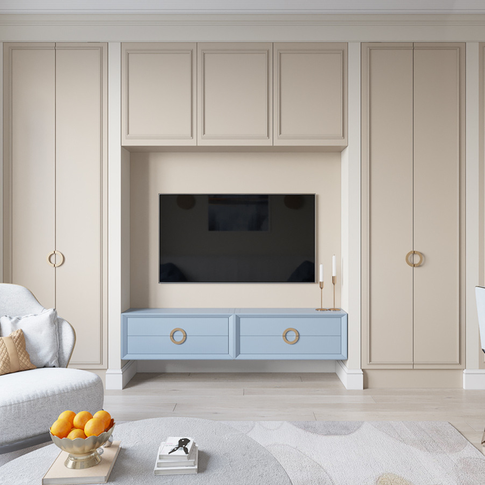 Квартира на Фрунзенской набережной, 56 м². Дизайн интерьера домов и квартир в Москве