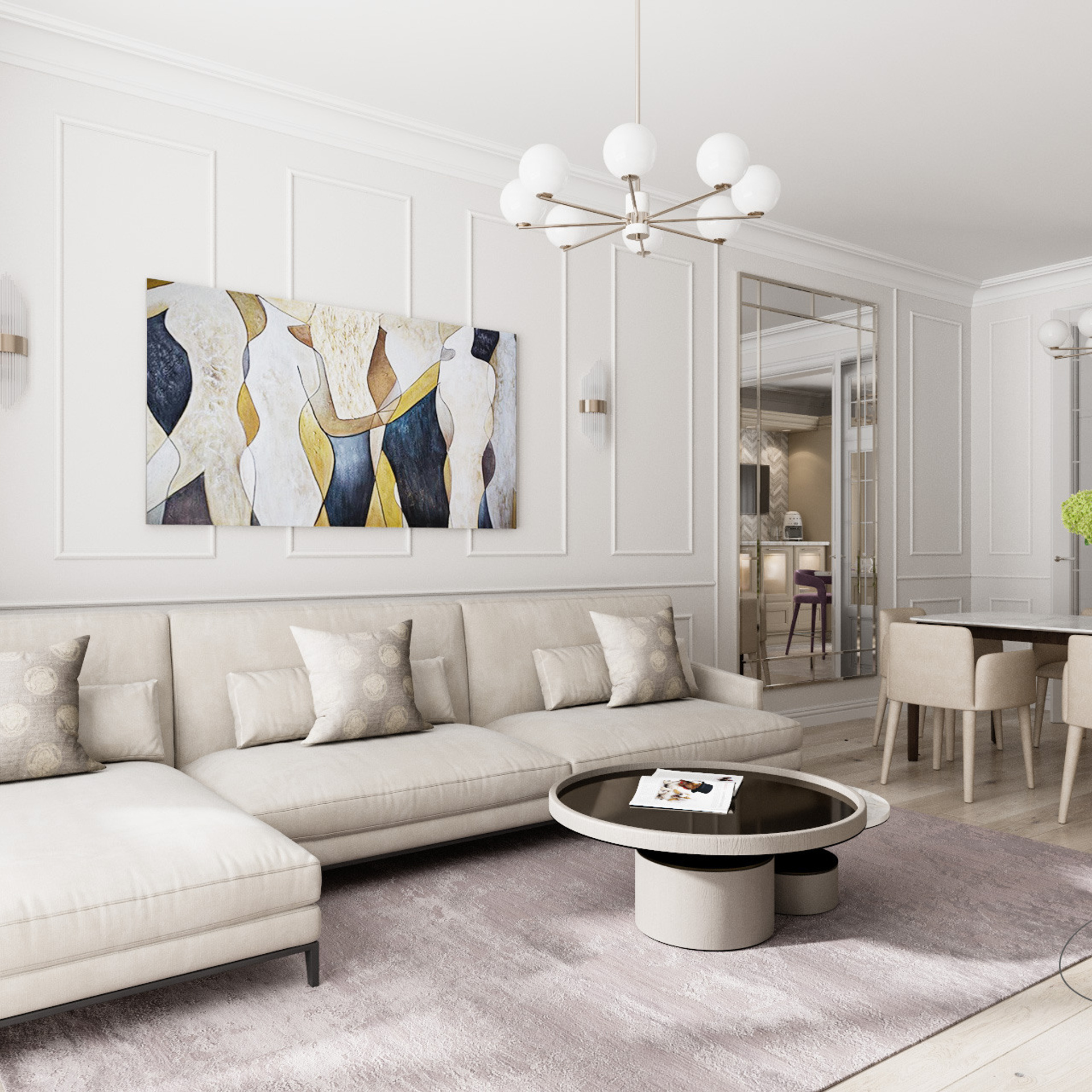 Квартира на Соколе, 102 м². Дизайн интерьера домов и квартир в Москве