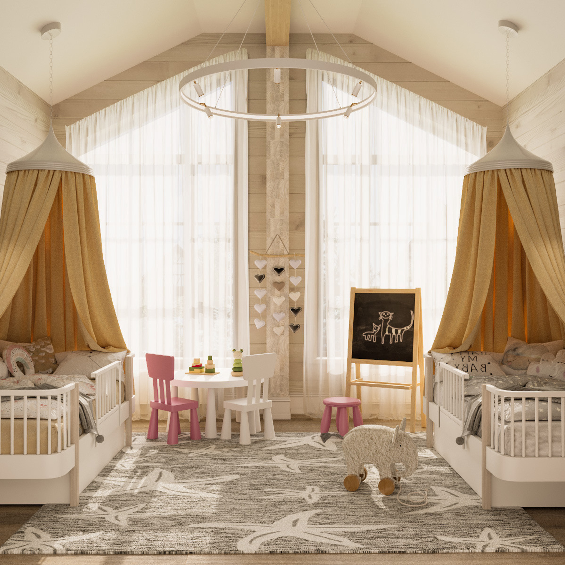 Дом из клееного бруса, 310 м². Дизайн интерьера домов и квартир в Москве