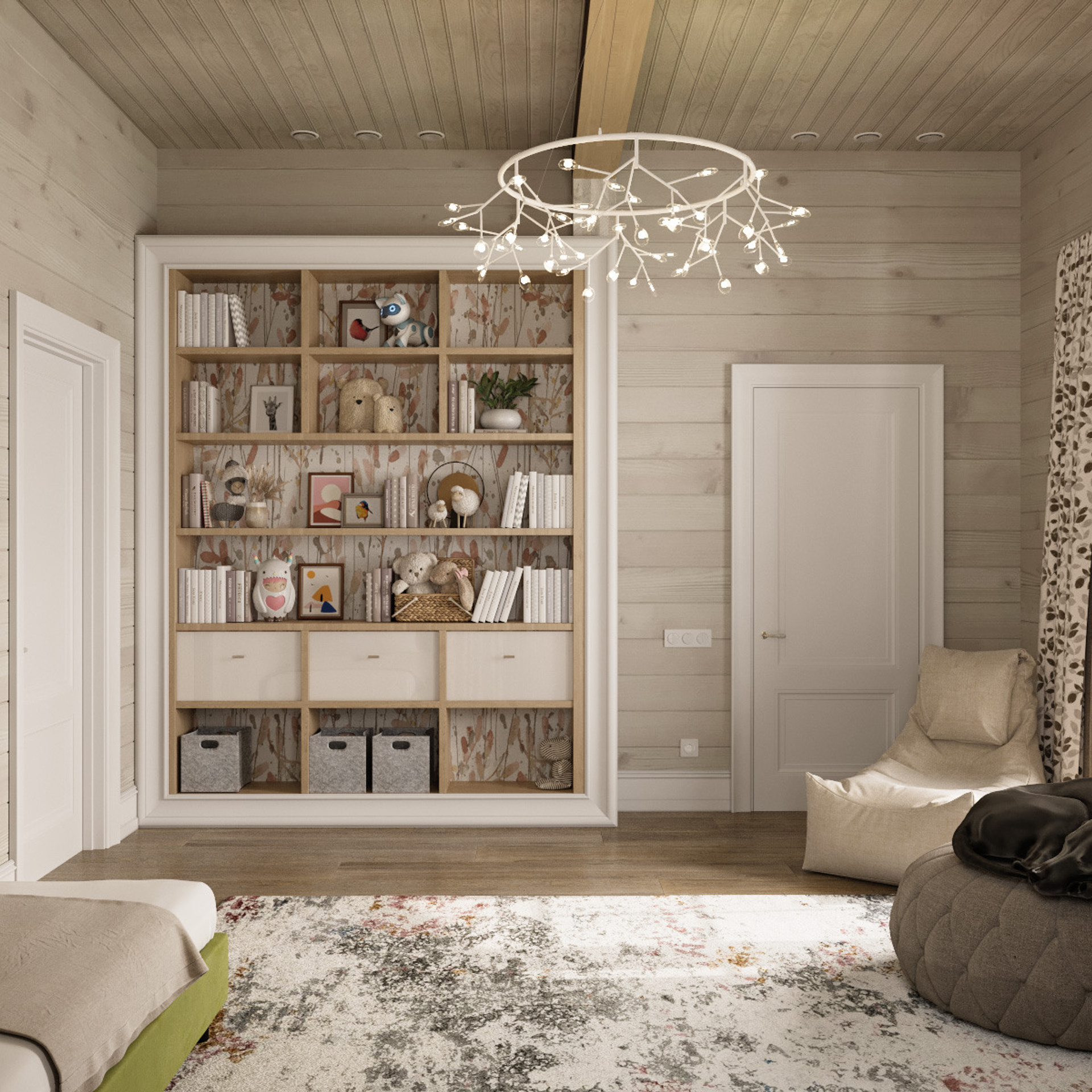 Дом из клееного бруса, 310 м². Дизайн интерьера домов и квартир в Москве