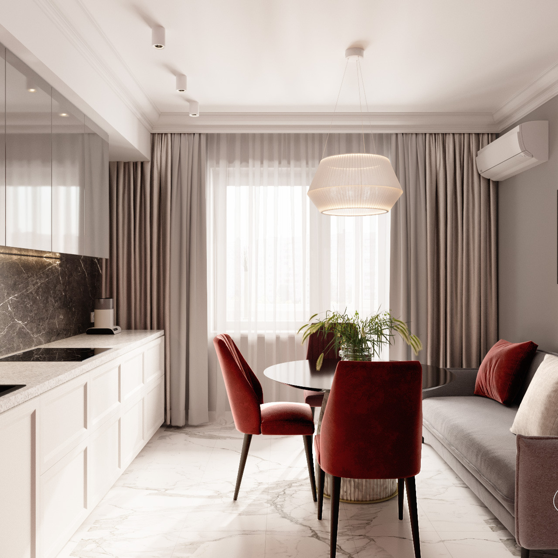 Квартира на ул. Каховка, 86 м². Дизайн интерьера домов и квартир в Москве