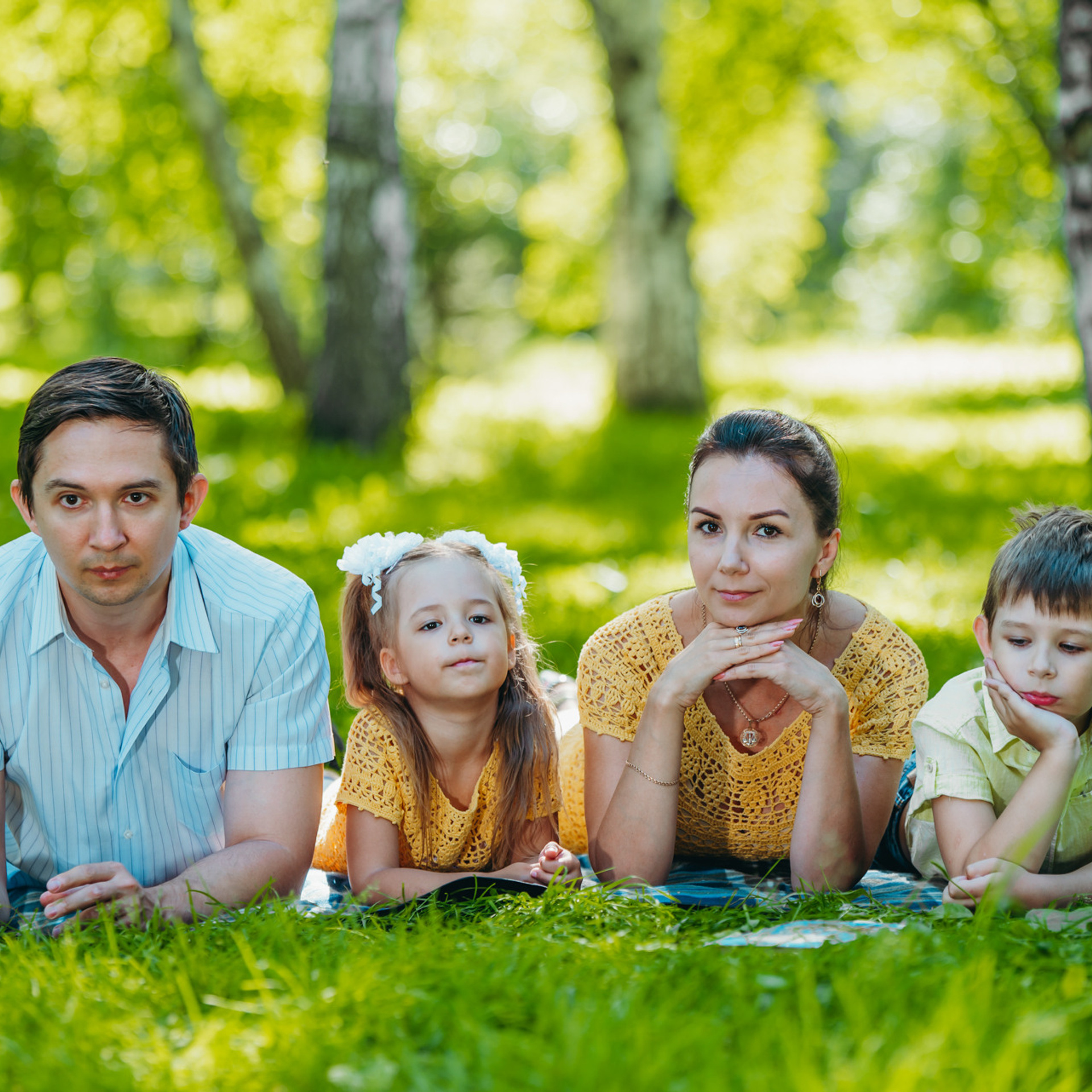 Мария с семьёй