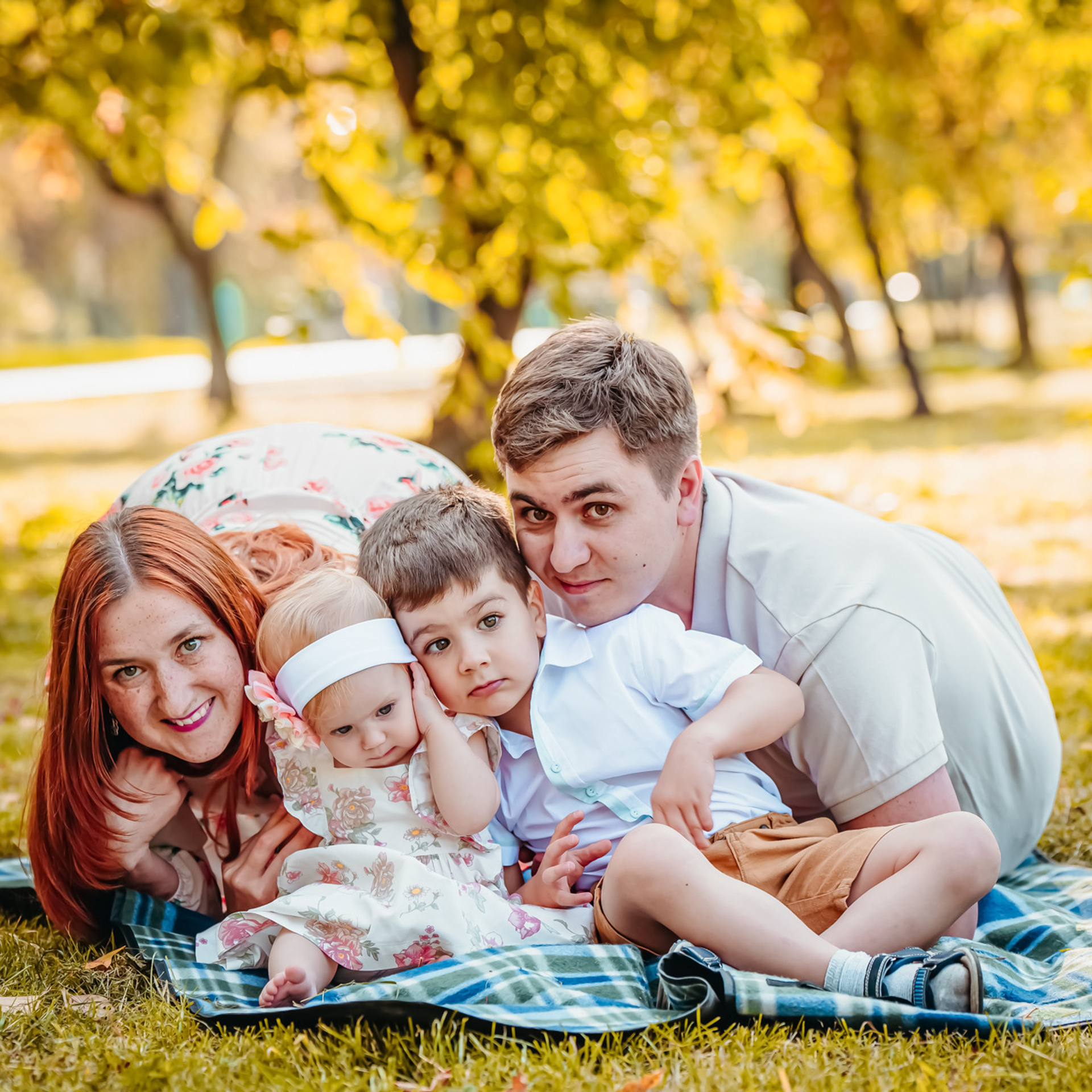 Мария с семьей