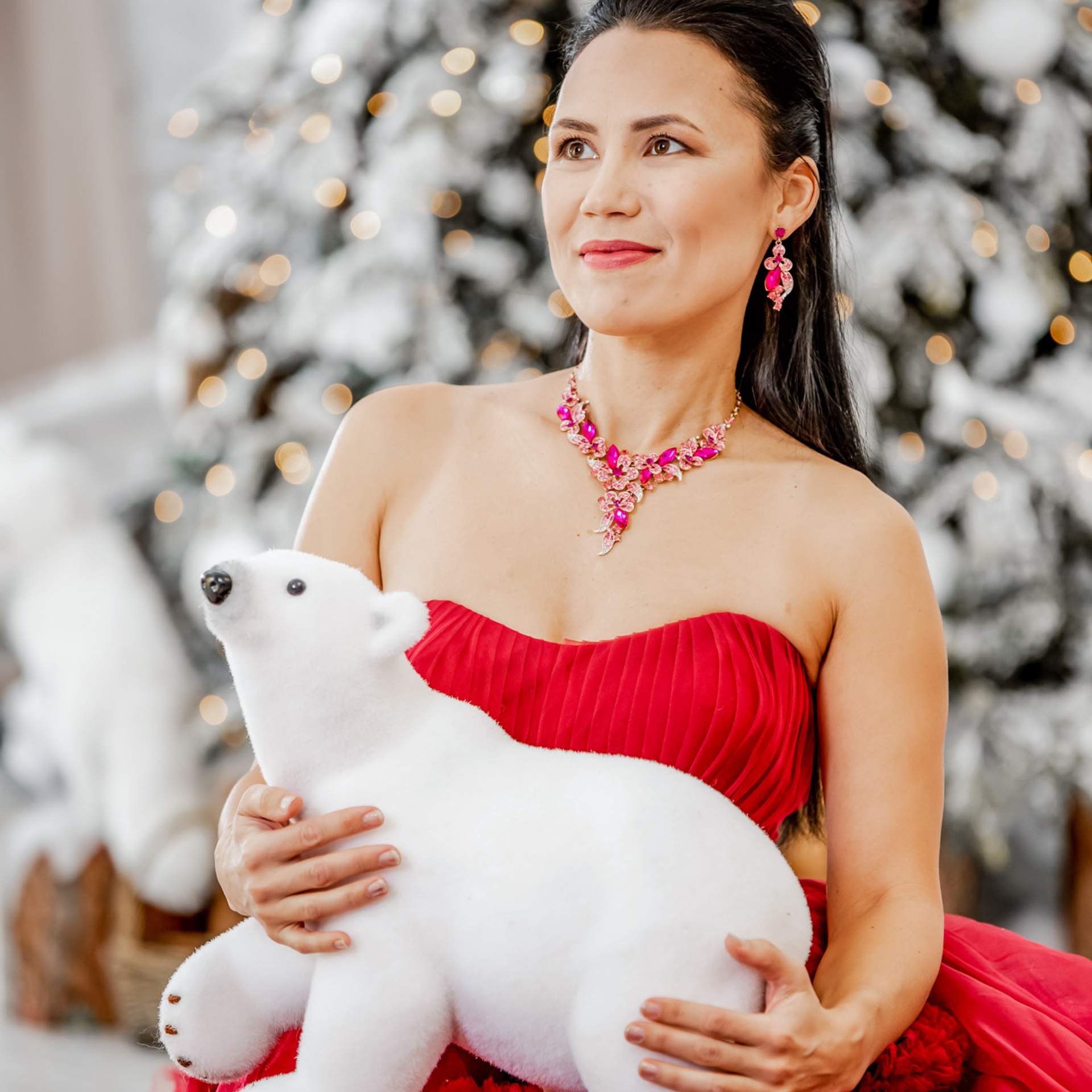 Новогодняя. Семейная съемка Анны с дочкой. Студия Диор