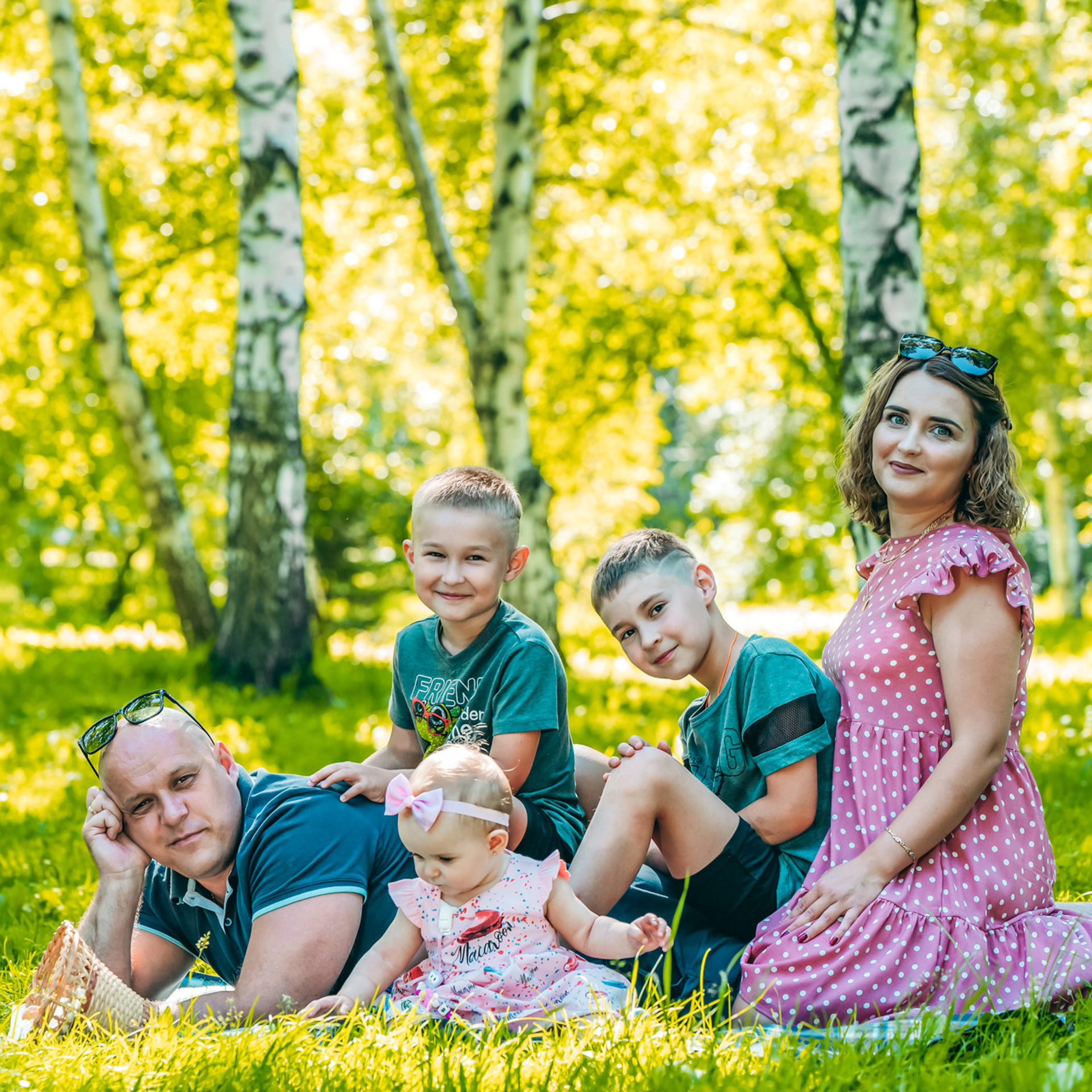 Анастасия с семьёй