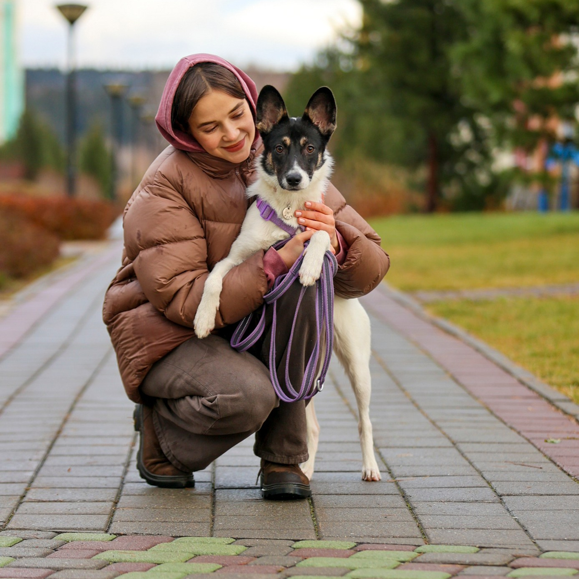Прогулка Насти и Лилу!