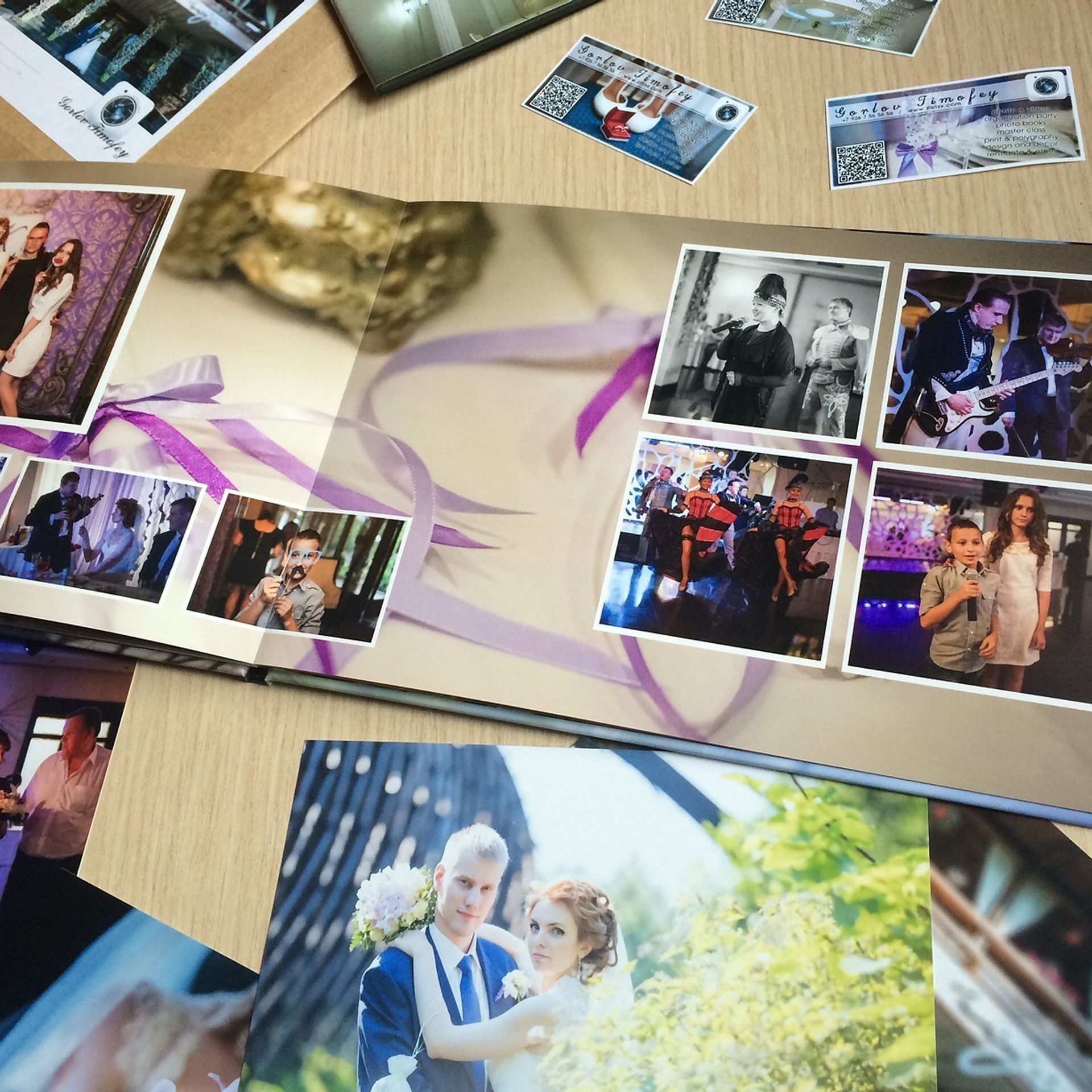 Печать фотокниги. Контент съемка под ключ. Световое шоу / Москва и Мо