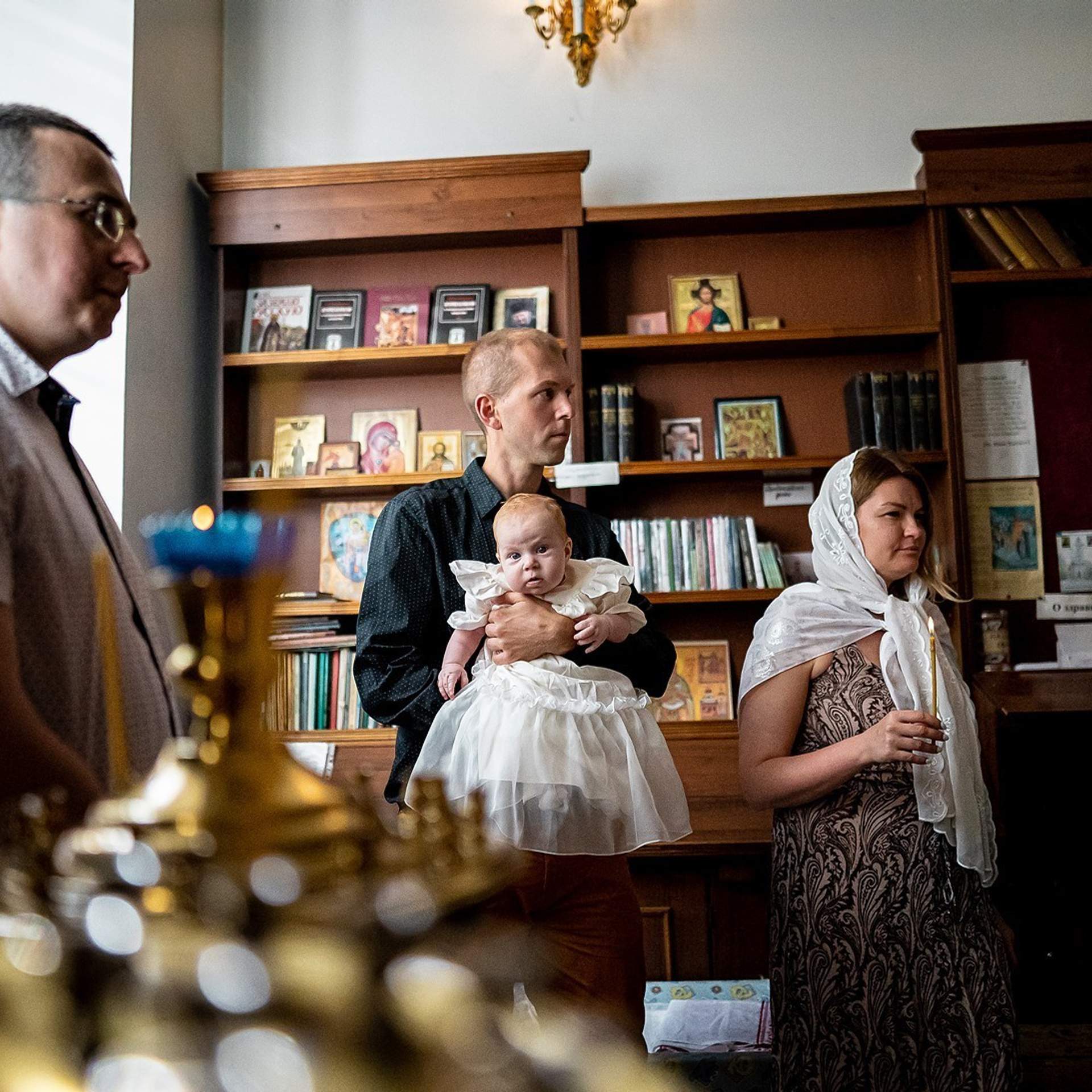 Крещение и выписка из роддома. Контент съемка под ключ. Световое шоу / Москва и Мо